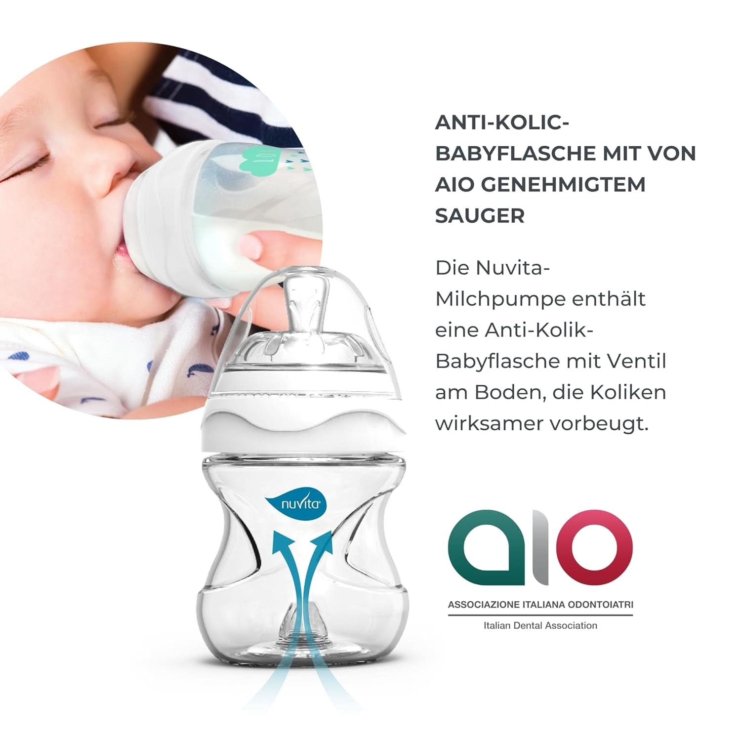 Nuvita Efficient Doppelpumpenset für Materno Smart X - 1287KDX | Komplettes Zubehörset, Anti-Kolik-Flasche, zugelassen von Aio Accesorii Hrana si Alattare Bebe Naty Shop