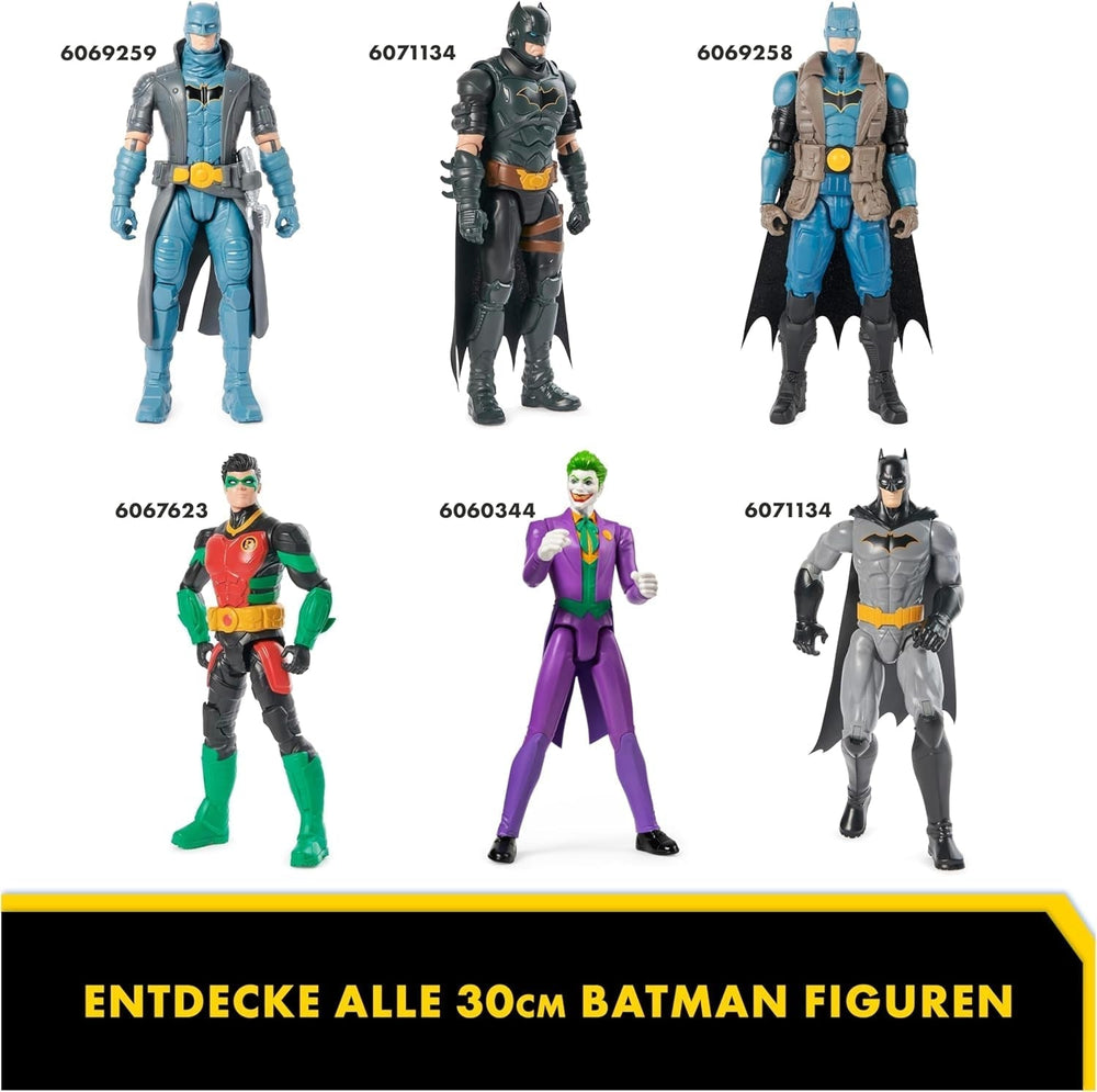 Batman S1 Actionfigur, 30 cm hoch, voll beweglich für spannende Abenteuer und actiongeladene Stunts, Spielzeug für Kinder ab 4 Jahren, Actionfiguren im Original-Comic-Design Naty Shop