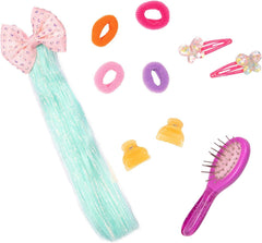 Glitter Girls - Luma - 36 cm Bewegliche Modepuppe - Lila Haare & einzigartige lila Augen - Haarverlängerung, Schleife, Clips & buntes Outfit - 36 cm Puppen & Zubehör - 3 Jahre +