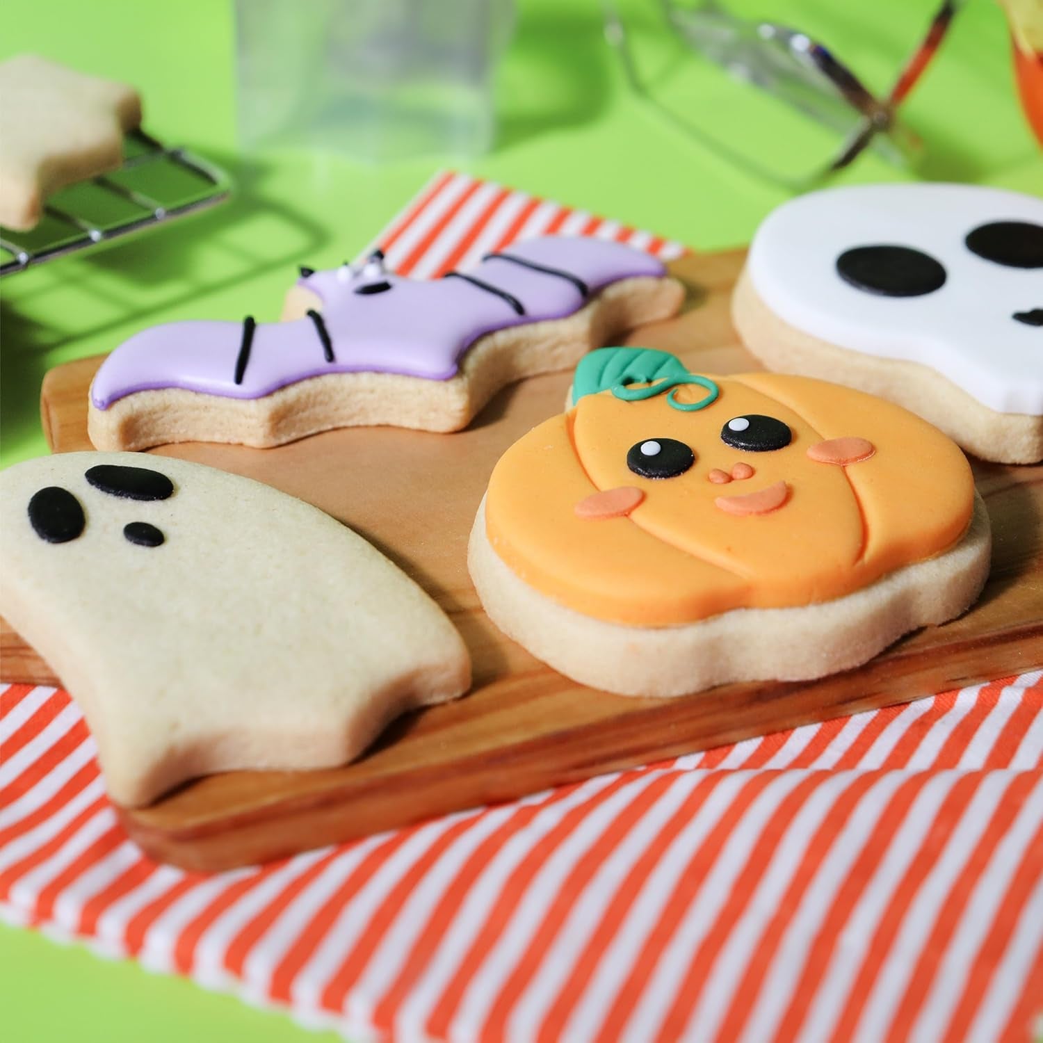 Forme de biscuiți Halloween cu prindere confortabilă (set de 4)