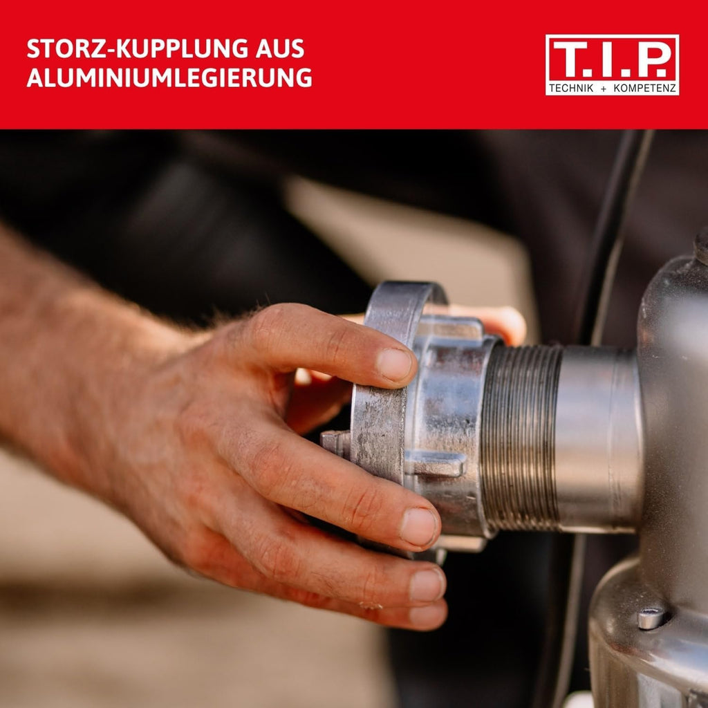 Cuplaj Storz TIP C 52, filet interior de 2 inch, pentru țevi și dispozitive cu inel de etanșare din nitril pentru inserții de aspirație și presiune, fabricat din aluminiu, 31092