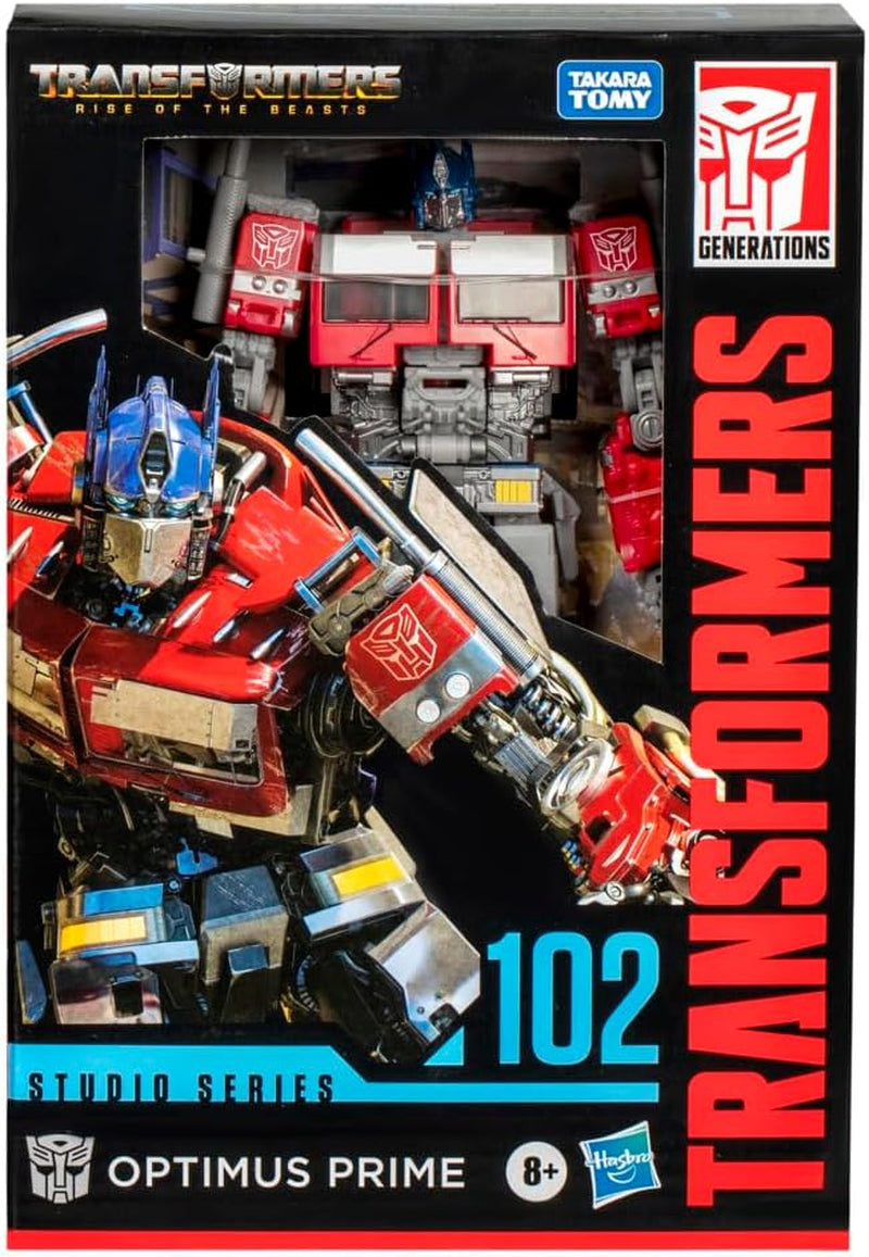 Transformers Studio Series Voyager Class Rise of the Beasts 102 Optimus Prime figurină de acțiune, roșu, alb, albastru Action figures Naty Shop