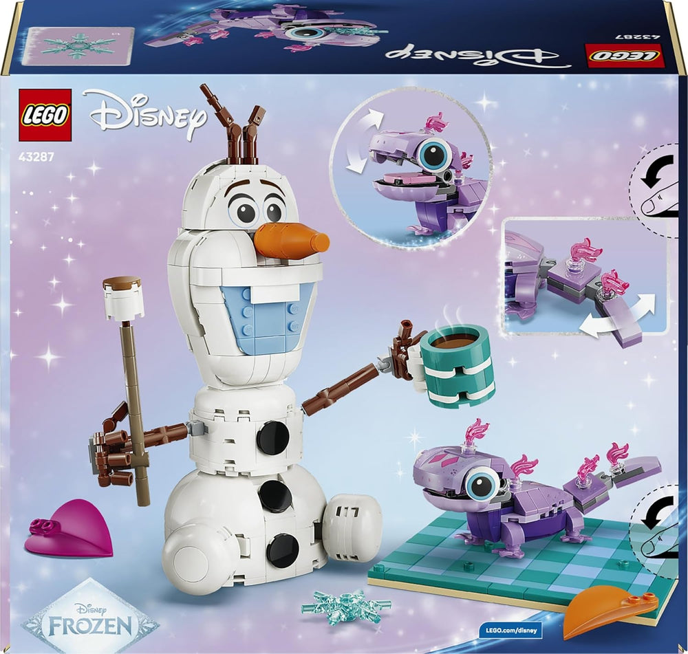 LEGO ǀ Disney Frozen Picknickspaß mit Olaf und Bruni - Schneemann Figur mit Picknickdecke und Zubehör - DIY Deko fürs Schlafzimmer - Geschenk für Mädchen ab 7 Jahren und Frozen Fans - 43287