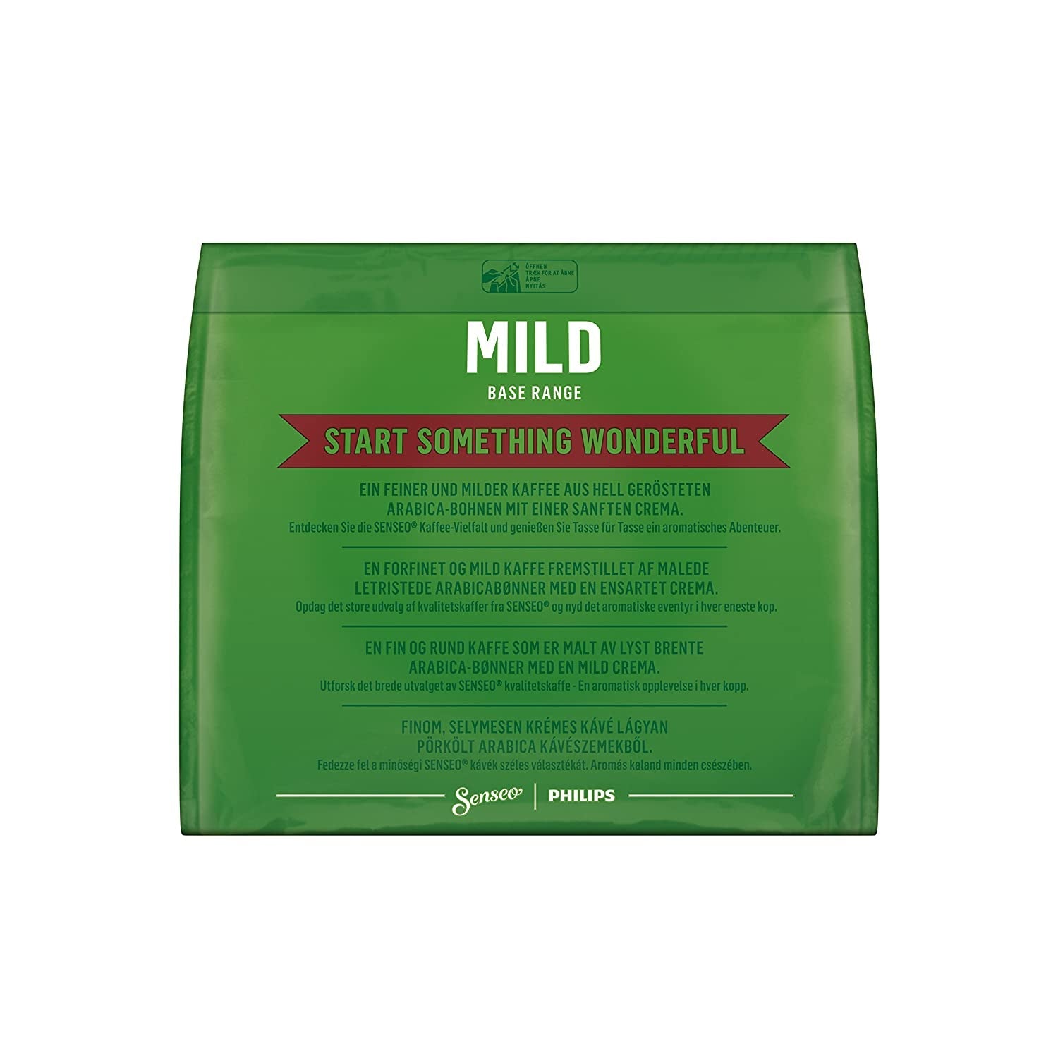 Senseo Pads Probierbox 5 Sorten, Vielfaltspaket, 5 x 16 Getränke, 80 Kaffeepads