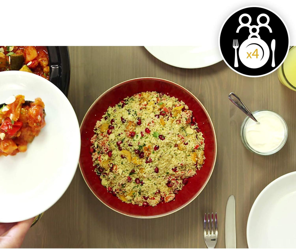 Crock-Pot Slow Cooker, 2 Temperatureinstellungen + Warmhaltefunktion, 3,5 Liter (3–4 Personen), Rot [SCV400RD] Slow Cooker Naty Shop