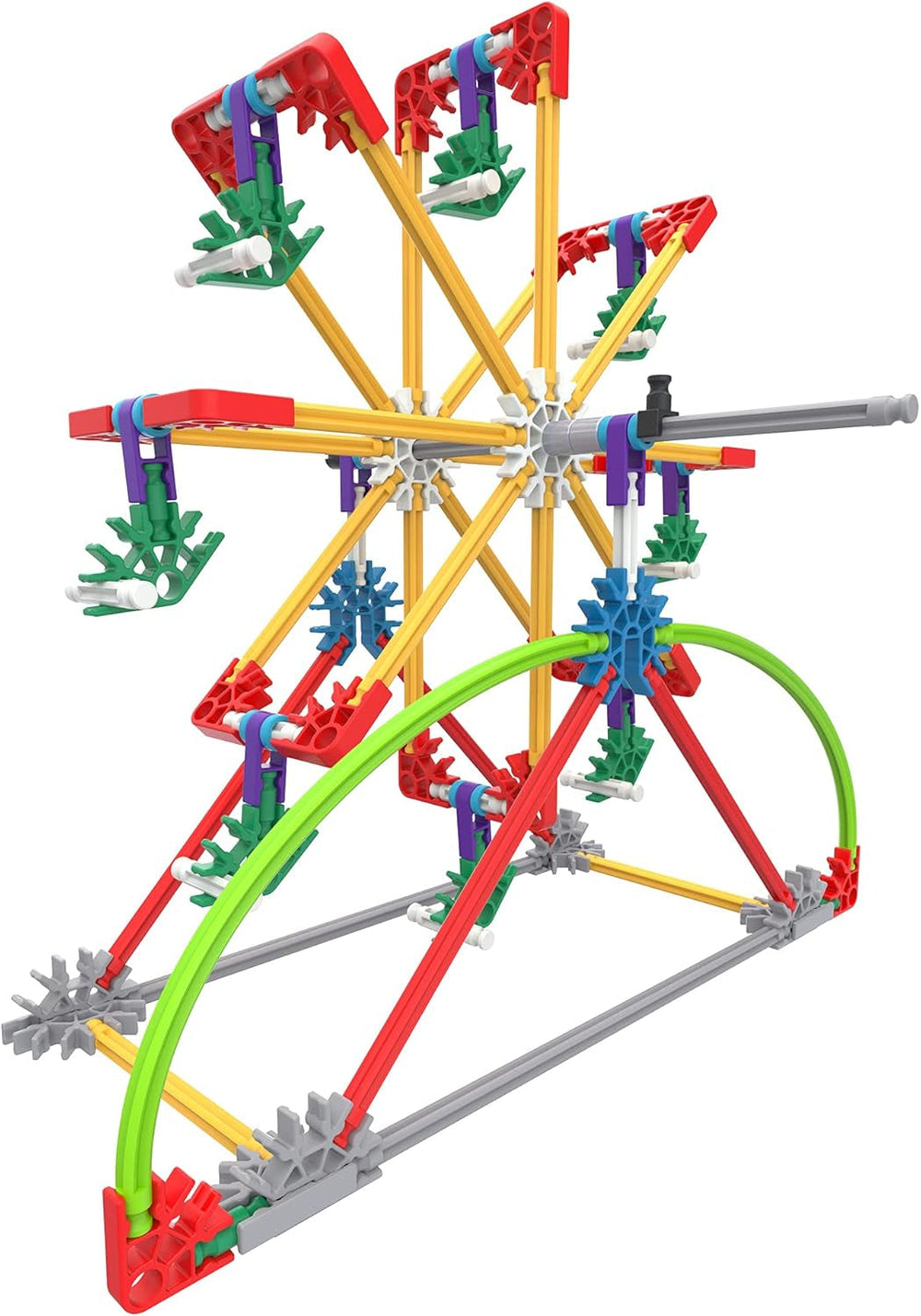 K'Nex Basic Fun Mega Models Bauset, 3D Lernspielzeug für Kinder, 700-teiliges STEM-Lernset, Ingenieurwesen für Kinder, buntes Bauset mit 40 Modellen für Kinder ab 7 Jahren