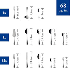 Villeroy & Boch - Mademoiselle Besteck, 68-teiliges Besteckset Kitchen Naty Shop