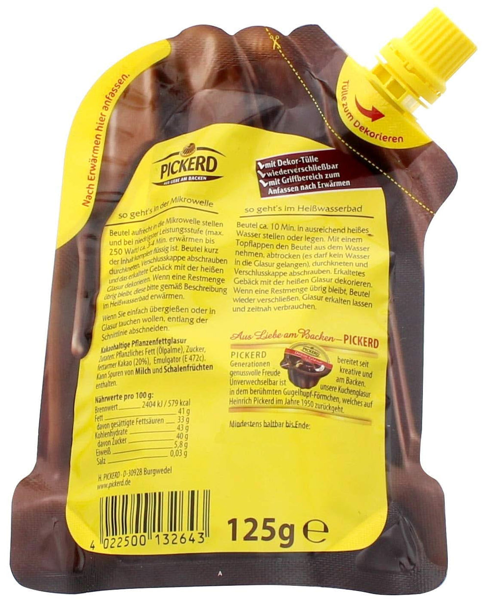 Schokoladenglasur für Kuchen, Dream, 125 Gramm Glasuren und Dekor Naty Shop