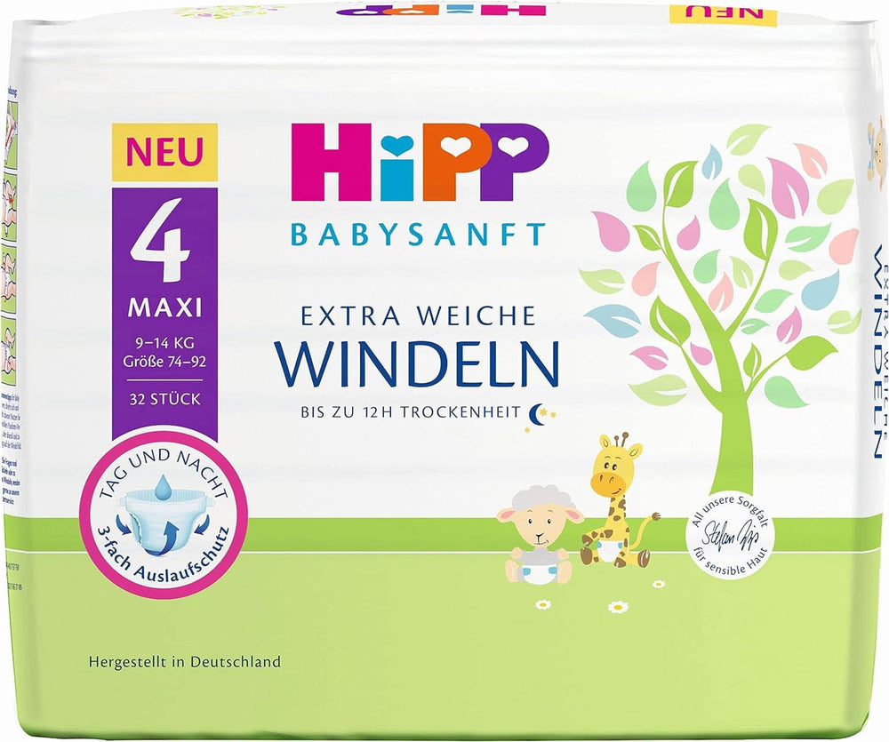 Hipp Babysanft scutece Newborn 1 Carry, pachet de 3 (3 x 24 bucăți) Naty Shop