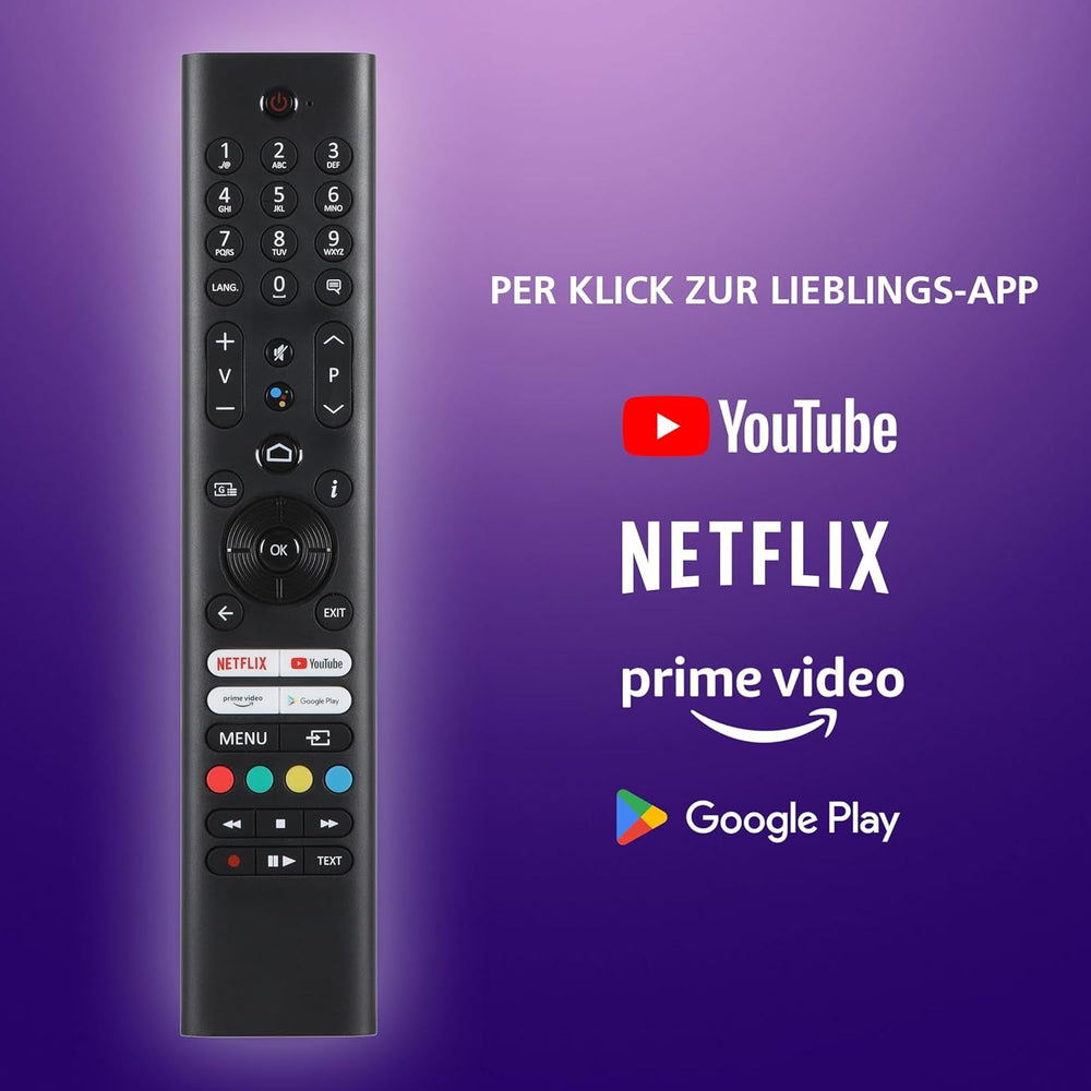 Televizor JVC QLED, 32 de inci, Full HD, Android, Smart TV (HDR, triplu tuner, Bluetooth), LT-32VQF545A