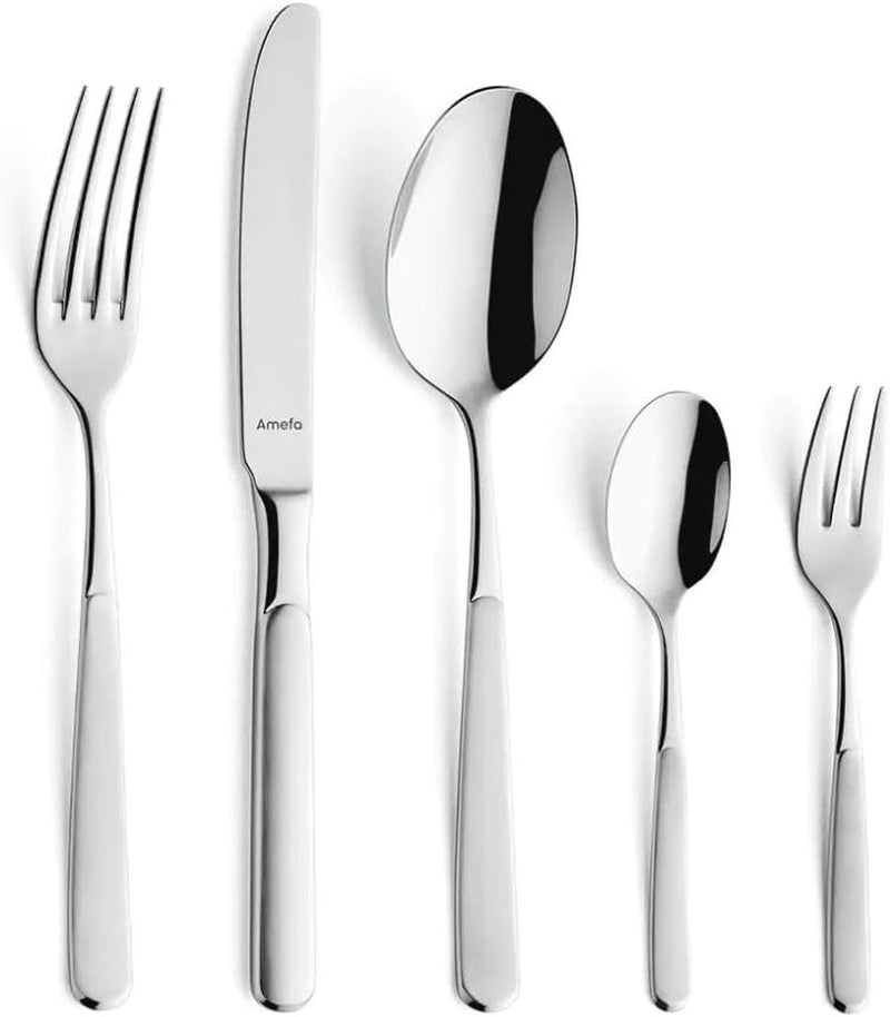 Set de tacâmuri Amefa Satina în 60 părți, pentru 12 persoane, sigură Bucatarie Naty Shop Satina 30-Teilig