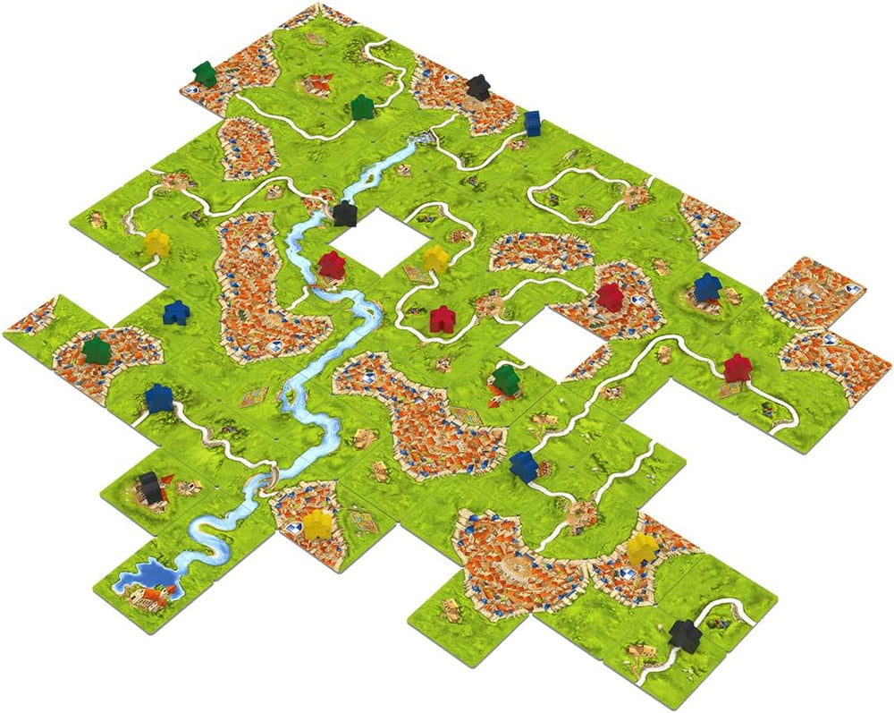 Hans im Glück, UNbox Now, Carcassonne V3.0, Grundspiel, Familienspiel, Spiel des Jahres 2001, 2-5 Spieler, ab 7 Jahren, 35 Minuten Spielzeit, Deutsch