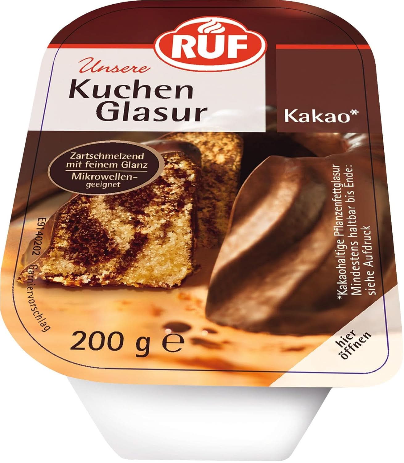 RUF Glazură de cacao, 200 grame Glazuri si Decor Naty Shop