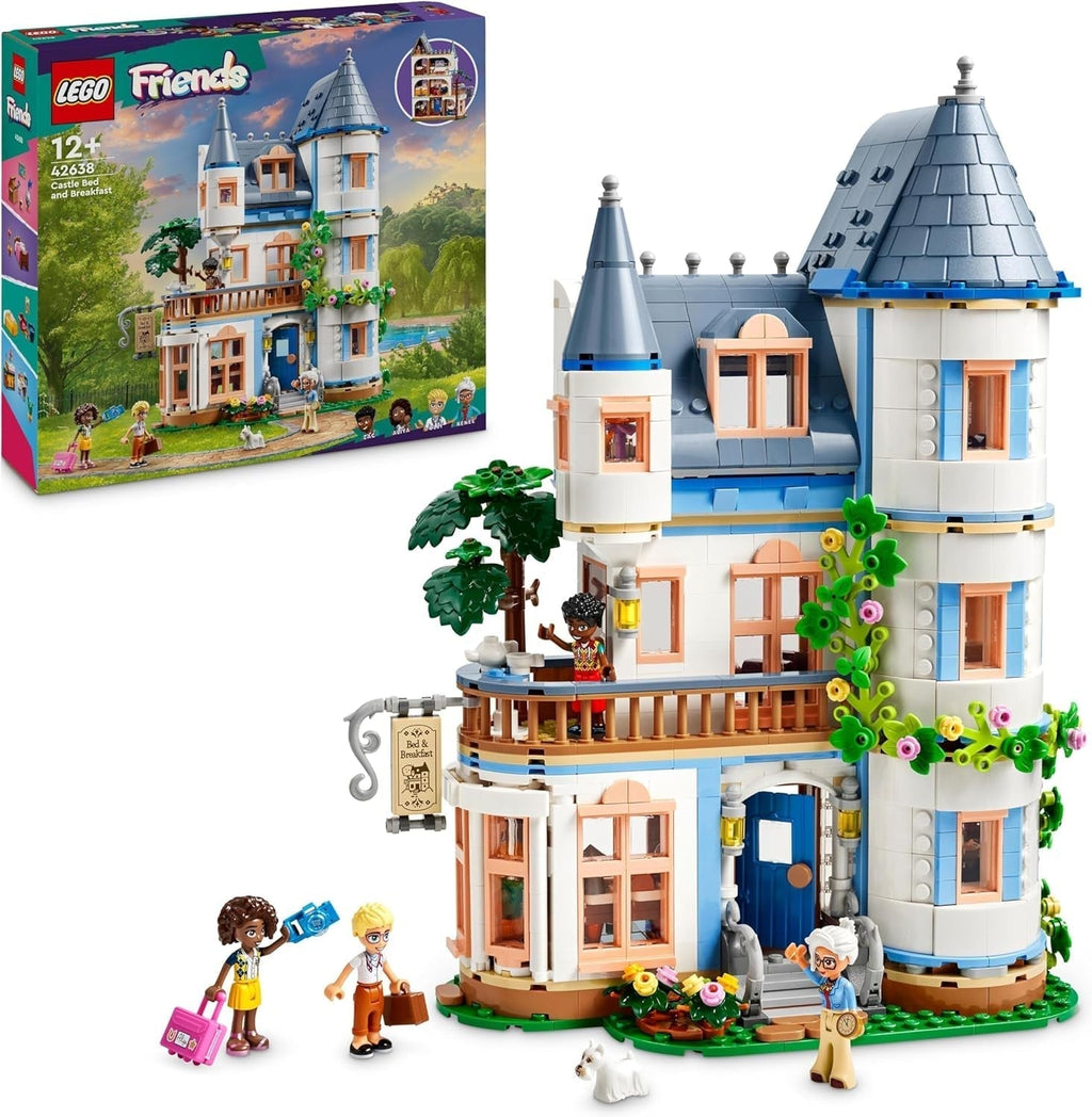 Castelul LEGO Friends cu cazare de vacanță, hotel Playset pentru copii și adolescenți de la 12 ani cu 4 figurine, câine și accesorii, idee de cadou pentru fete și băieți 42638 Seturi de constructie Besuche den LEGO-Store Titlu implicit