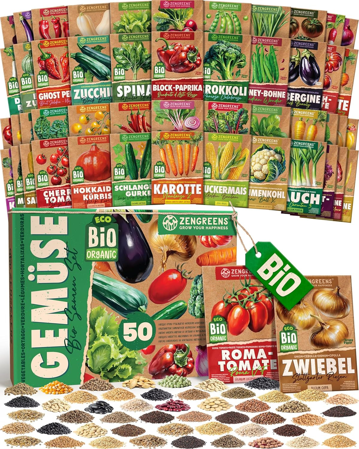 Semințe de roșii organice într-un set de 10 - 10 semințe de roșii pentru cultivare ușoară în grădină, balcon sau strat înălțat - semințe de plante - răsaduri
