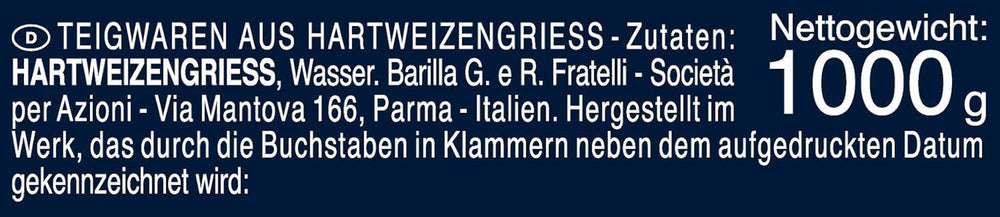 Barilla Selezione Oro Chef Spaghettini n. 3, pachet de 12 (12 x 1kg)