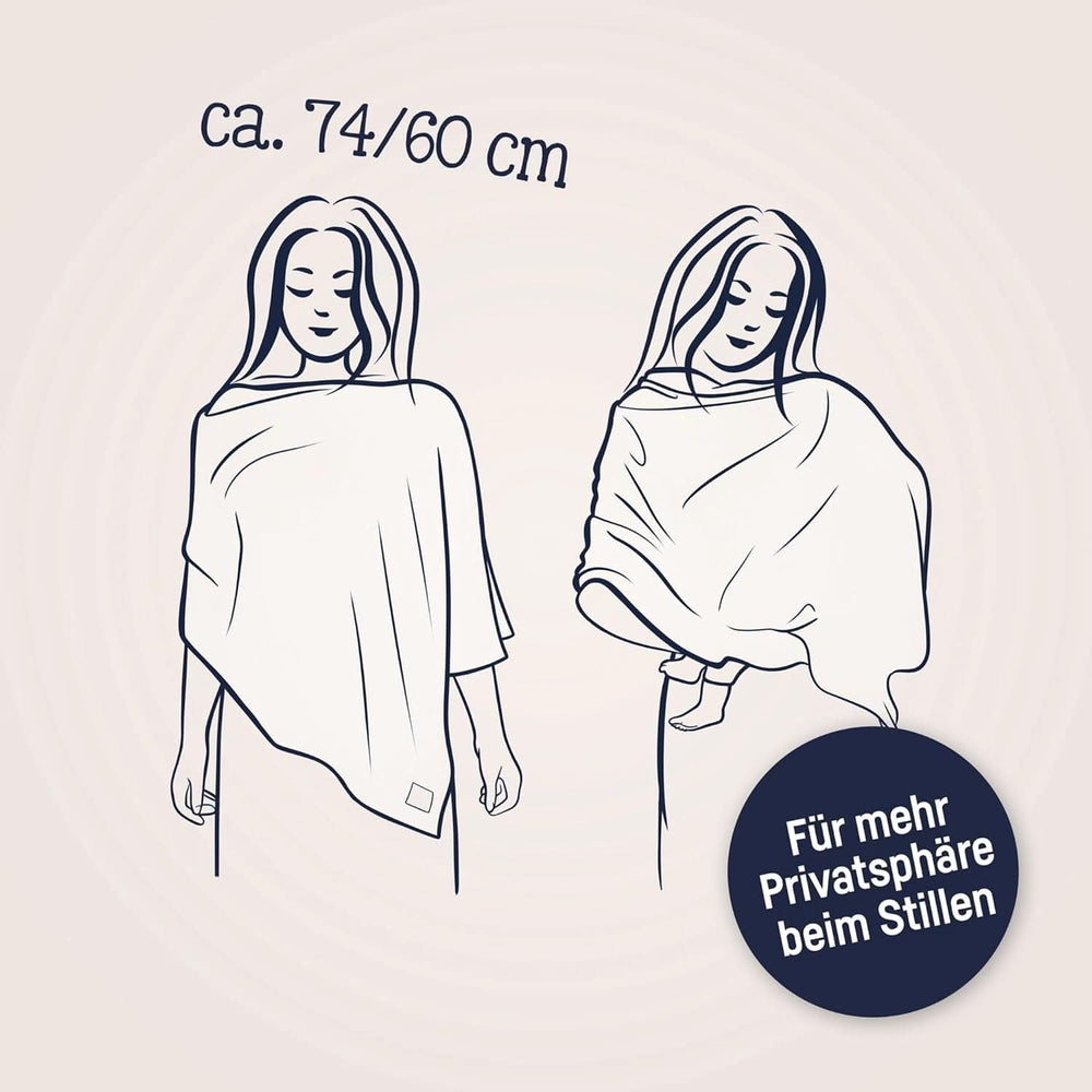 Julius Zöllner Stillbluse aus 100 % Baumwoll-Musselin, OEKO-TEX STANDARD 100, Made in Germany Accessoires Essen und Stillen Bebe Naty Shop