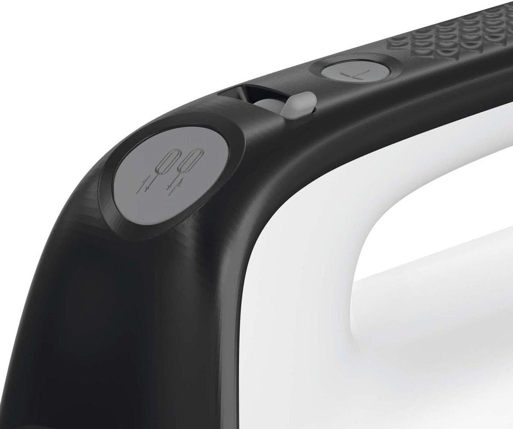 Taurus Station Inox - Standrührgerät Für Backwaren, 500W, 5 Geschwindigkeiten, Turbofunktion, 2 Arten Von Rührstäben: Kneten Und Mixen, Weiß/Schwarz Mama si Copilul Naty Shop