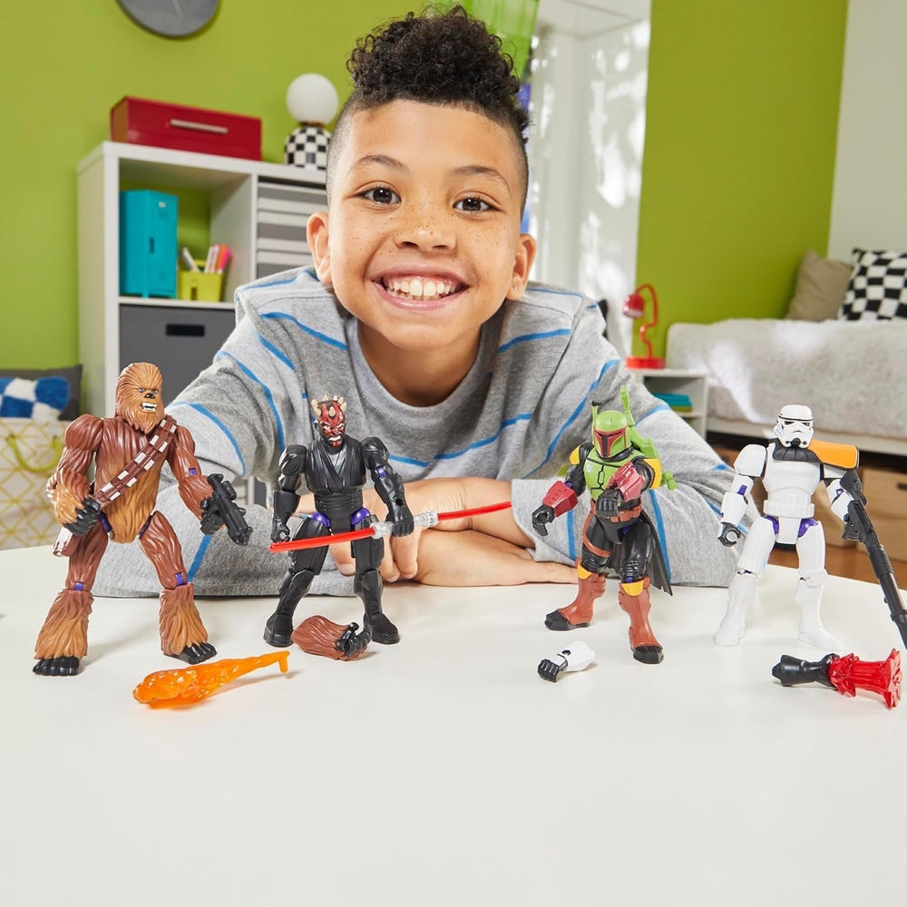 Star Wars Mixmashers Darth Vader Anpassbare Mix-and-Match-Deluxe-Actionfiguren und Zubehör Actionfiguren Naty Shop