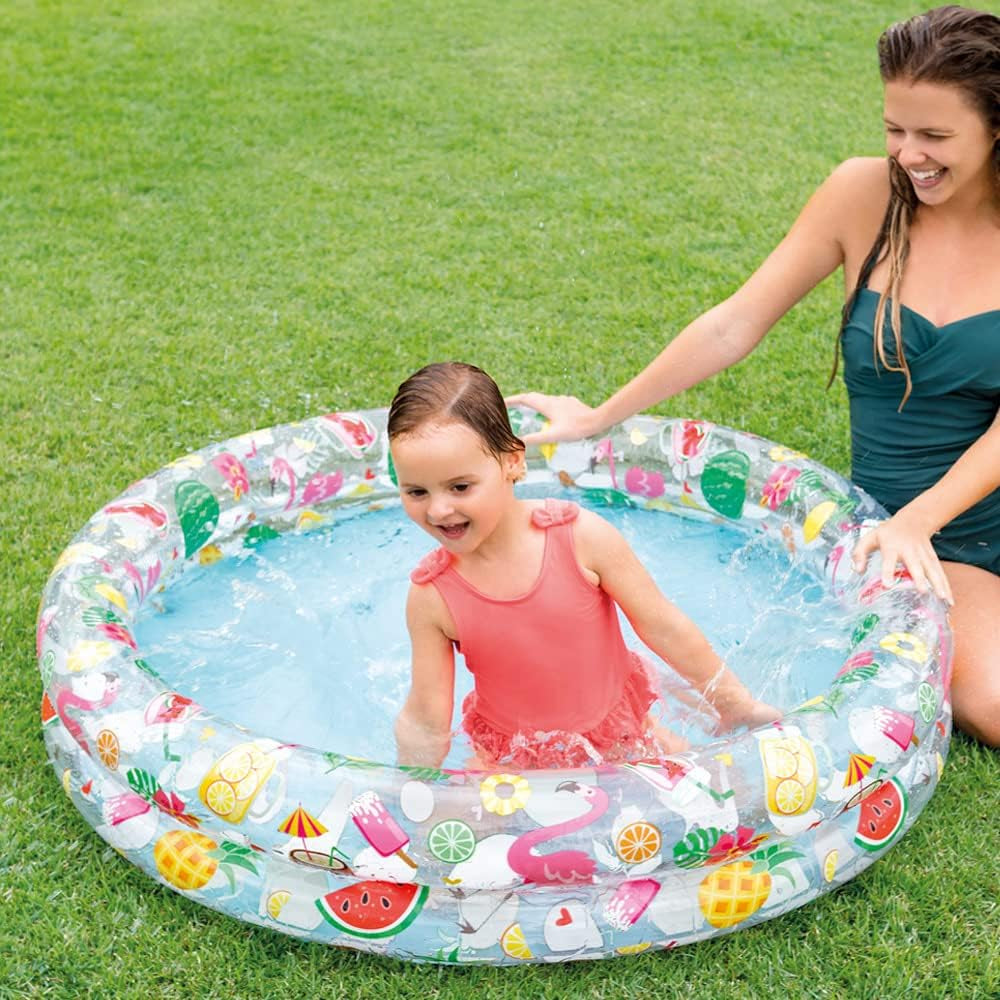 Intex 59421NP - Piscină gonflabilă Just So Fruity, vinil, multicoloră, 122x25 cm
