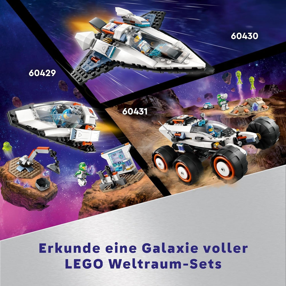 LEGO City Raumschiff, Weltraum-Spielzeug mit Space Shuttle für Kinder zum Bauen, Jungen und Mädchen ab 6 Jahren, Set mit Astronaut-Figur 60430