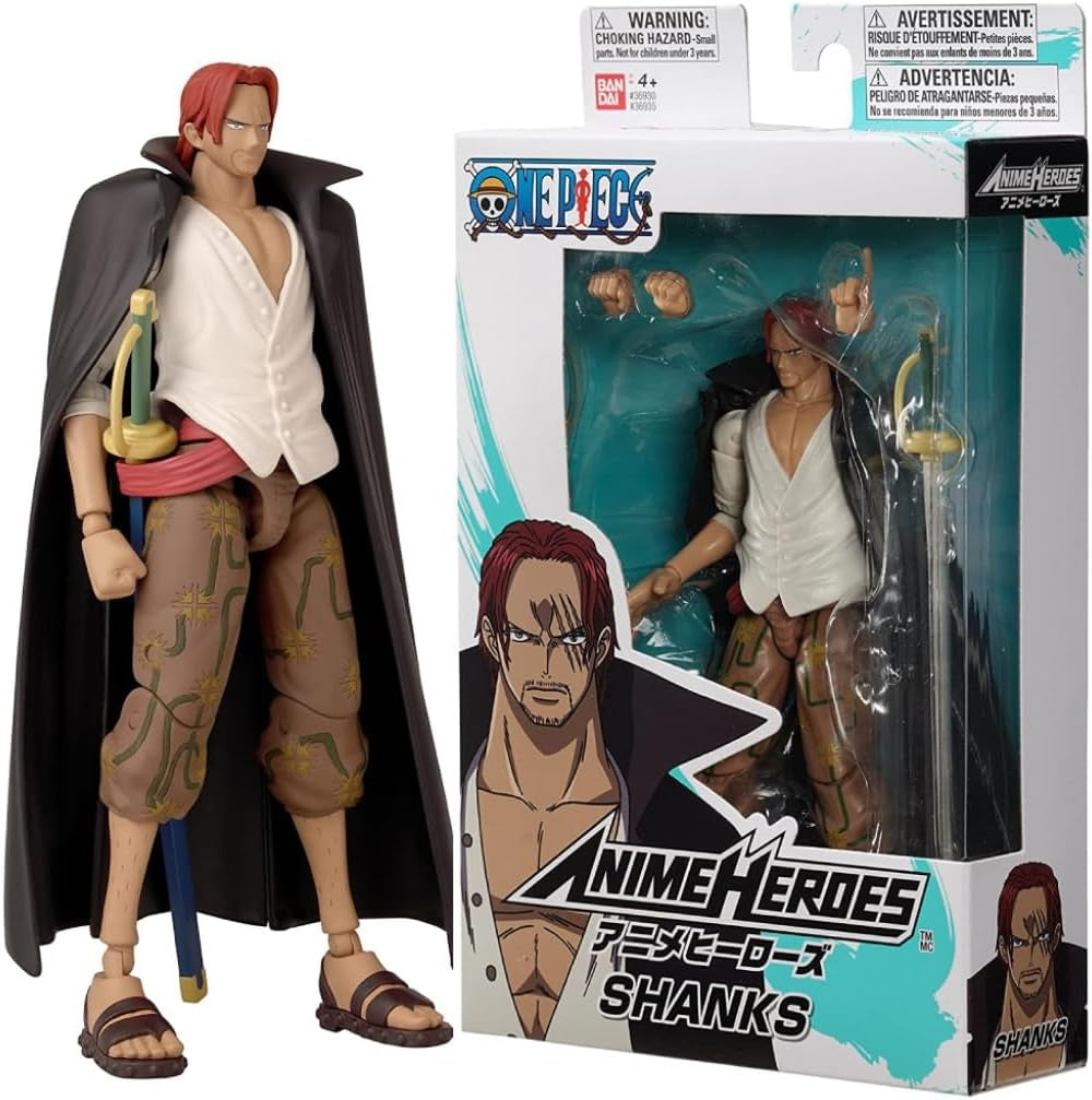 Bandai - Anime Heroes - One Piece Figure - Lorenor Zorro 17 Cm Three Sword Style - Licența oficială One Piece - Movable Manga Figure Zorro 3 Swords - Toy For Children From 4 Years - 37052 Action figures Naty Shop Cârlige