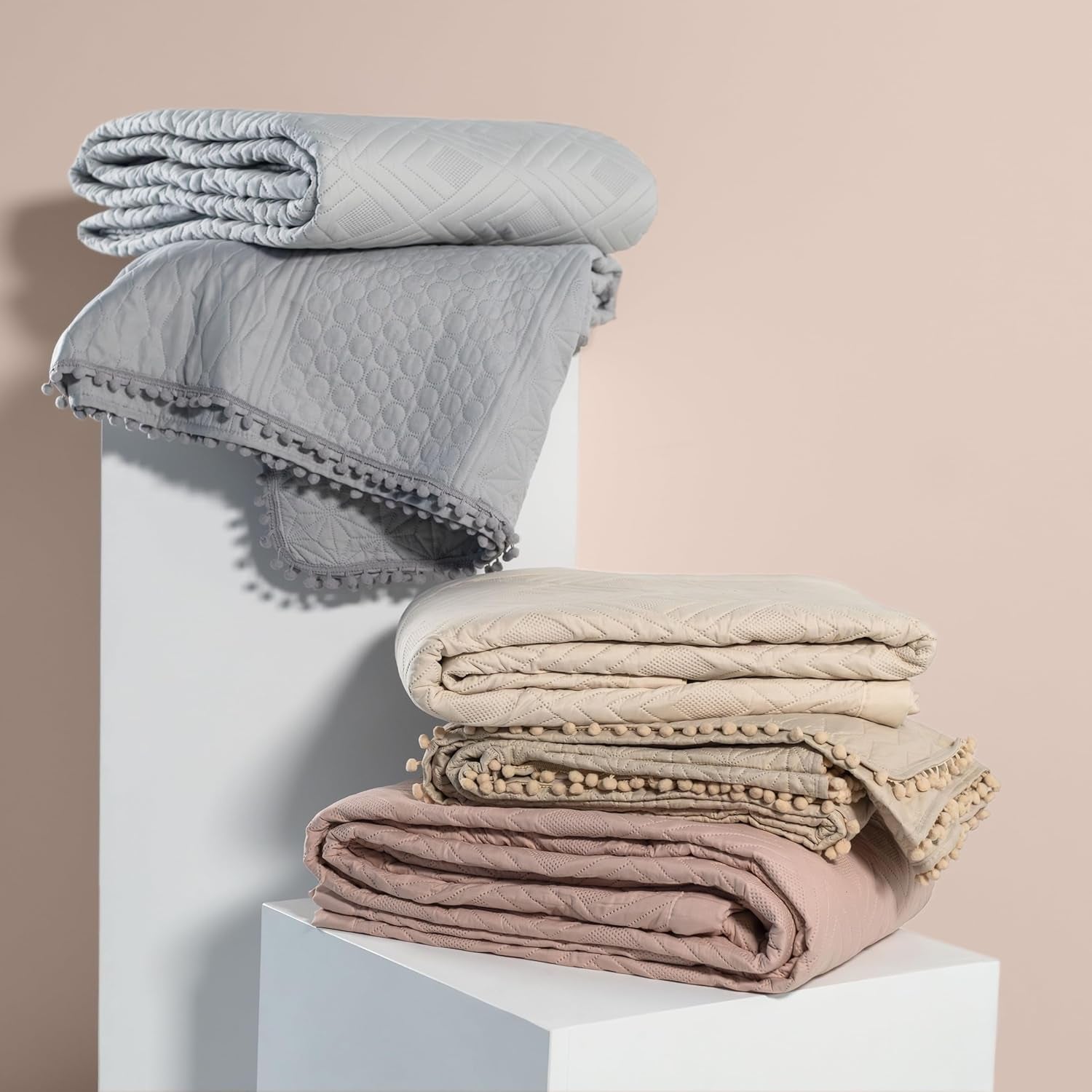 Ameliahome Tagesdecke 170 x 210 cm, doppelseitige Tagesdecke, Ultraschall-Steppung, Polyester, Ophelia, dunkelgrün, Betten und Decken. Besuchen Sie den AmeliaHome-Store