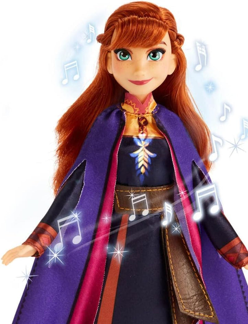 Hasbro Eiskönigin Singende Anna Puppe mit Musik in lila Kleid zu Disneys Die Eiskönigin 2, Spielzeug für Kinder ab 3 Jahren 57237830 Mehrfarbig