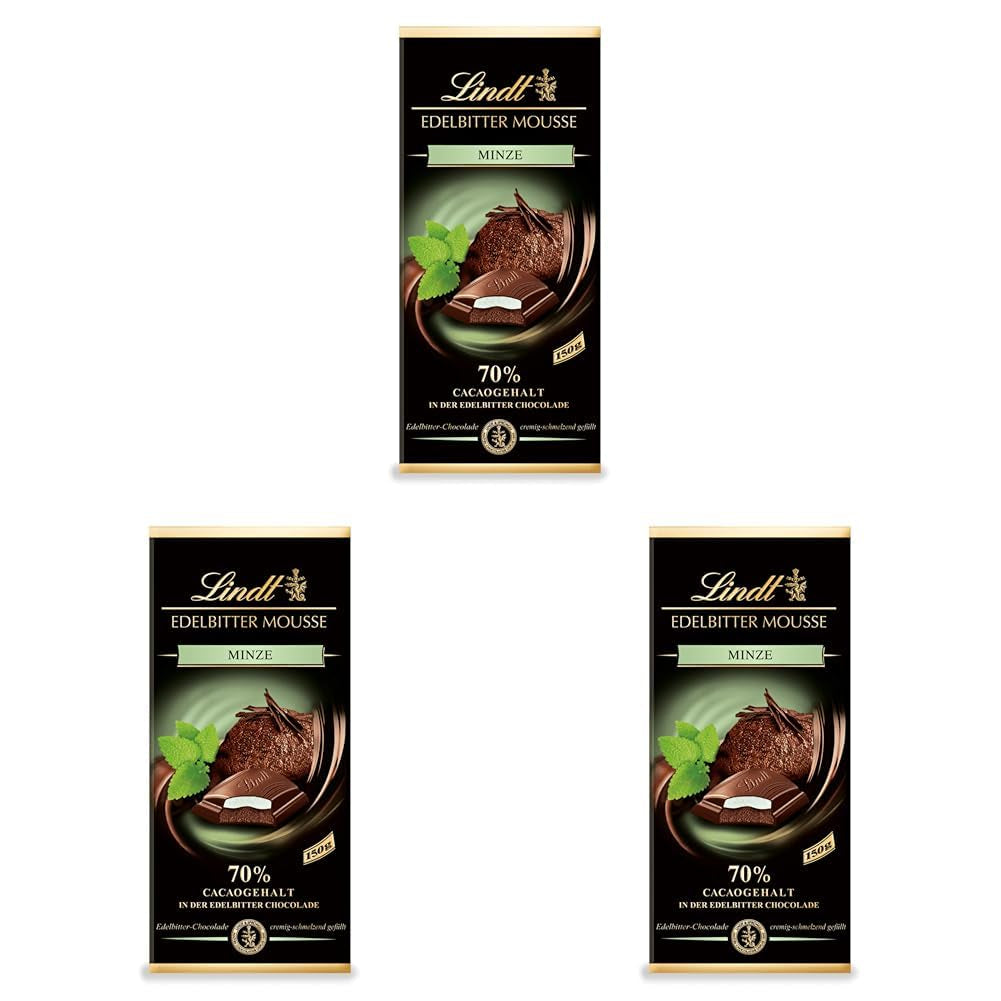 Mousse de ciocolată neagră Lindt cu chili și vișine | Baton 150g | Cu 70% conținut de cacao și umplutură de mousse de ciocolată neagră și chili cu vișine | Baton de ciocolată | Ciocolată neagră
