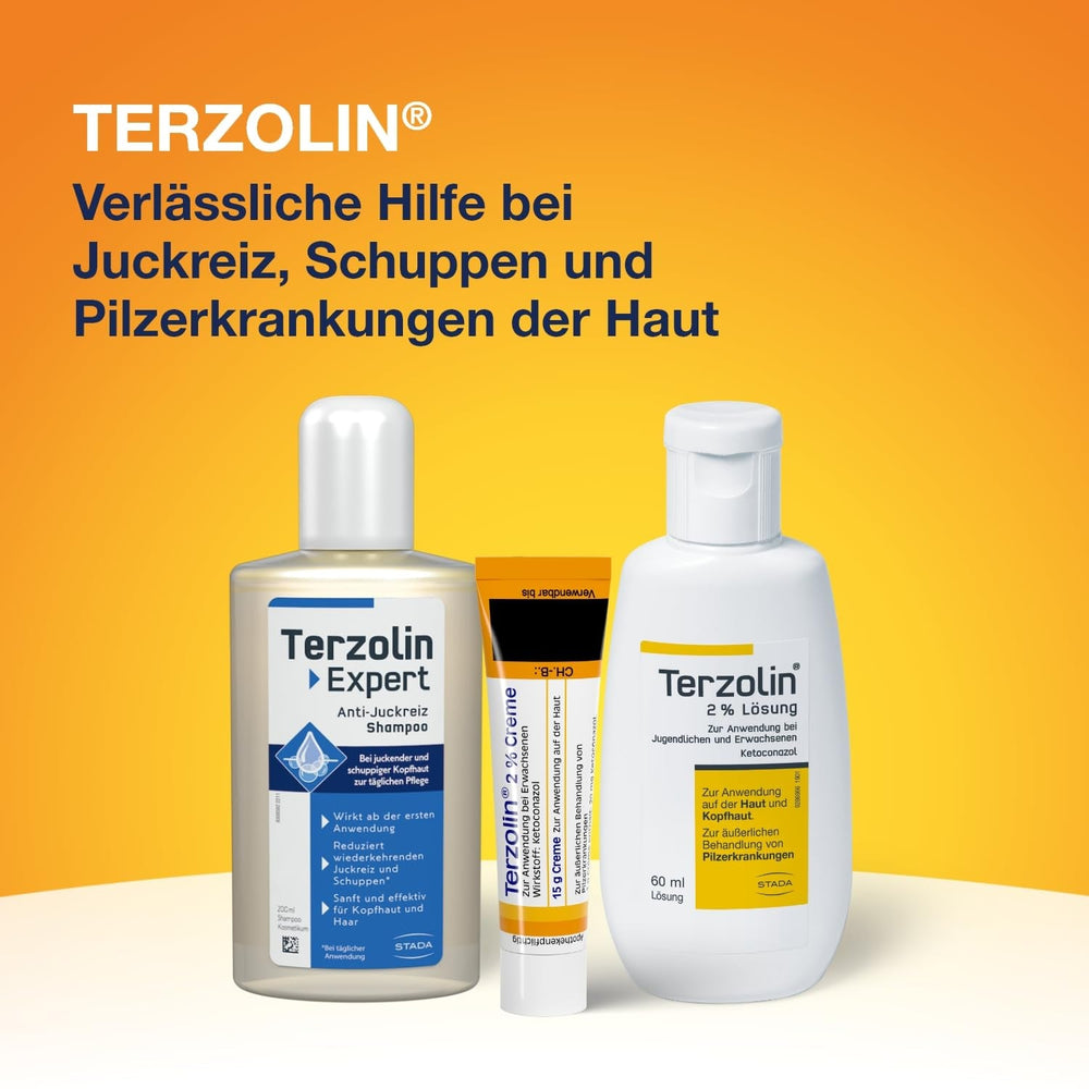 Terzolin Expert Anti-Itch Shampoo, Feuchtigkeitspflege für empfindliche Kopfhaut – 200 ml Dusche und Bad Terzolin