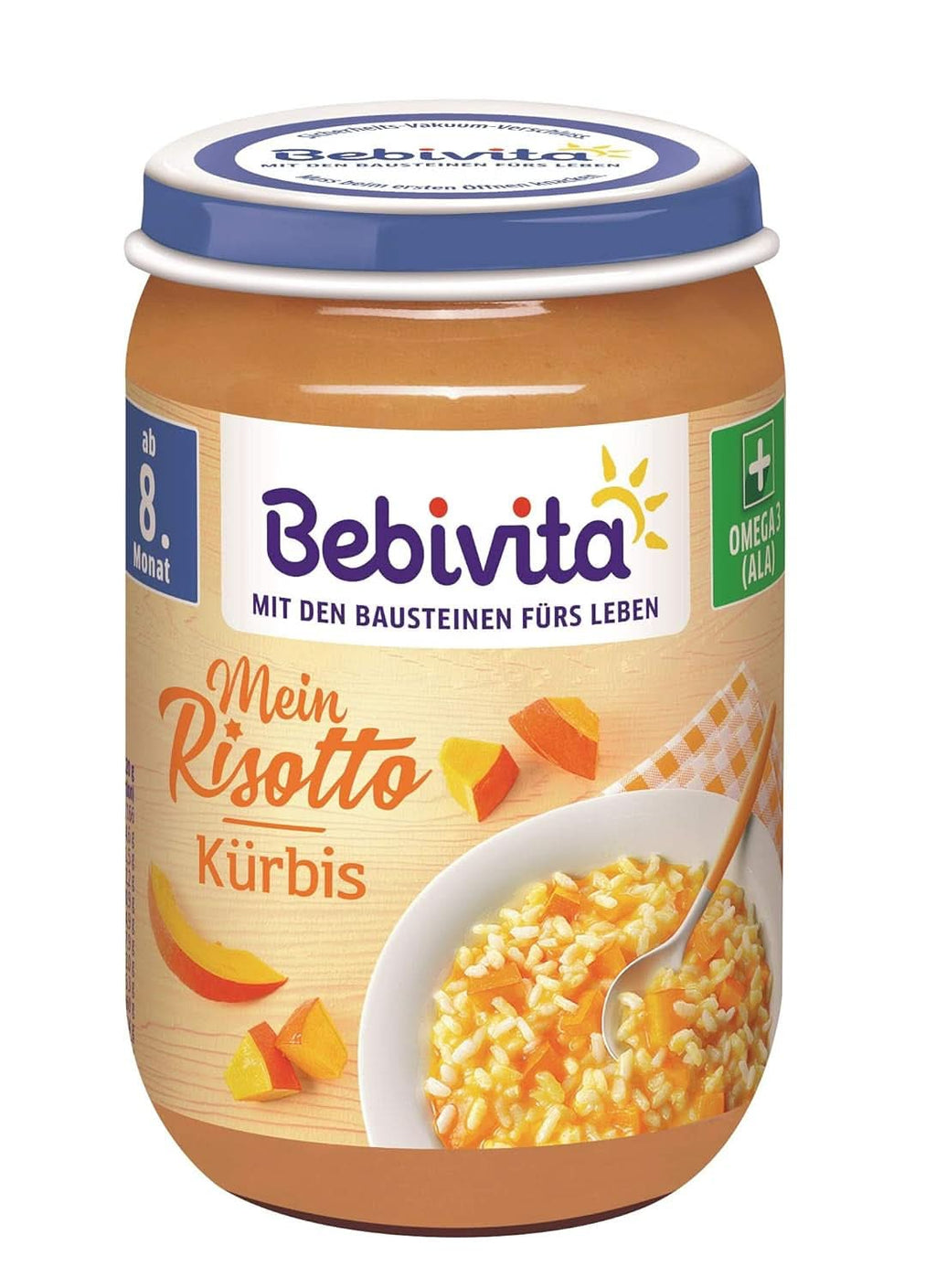 Meniuri De la 8 luni Spaghetti Bolognese, pachet de 6 (6 X 220 grame), mediu Mama si Copilul Naty Shop 6 x 220 grame Risotto cu dovleac
