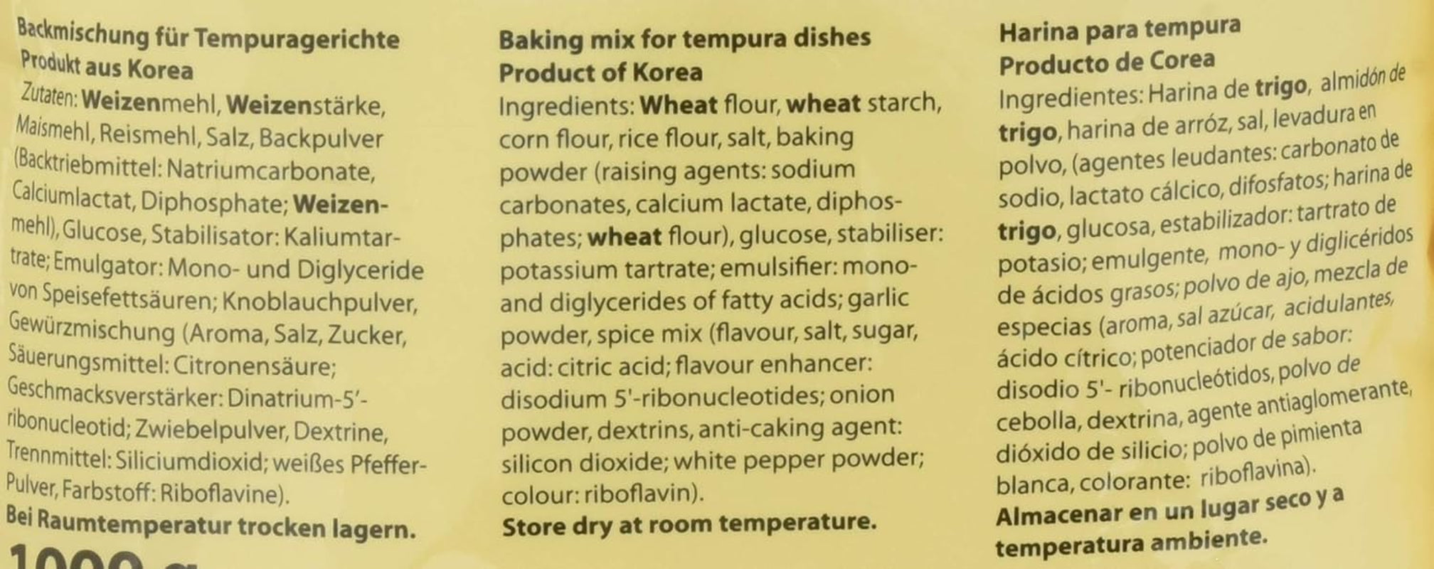 Backmischung Für Tempura Gerichte, 5Er Pack (5 X 1 Kg) Mischung zum Backen und Kochen Naty Shop