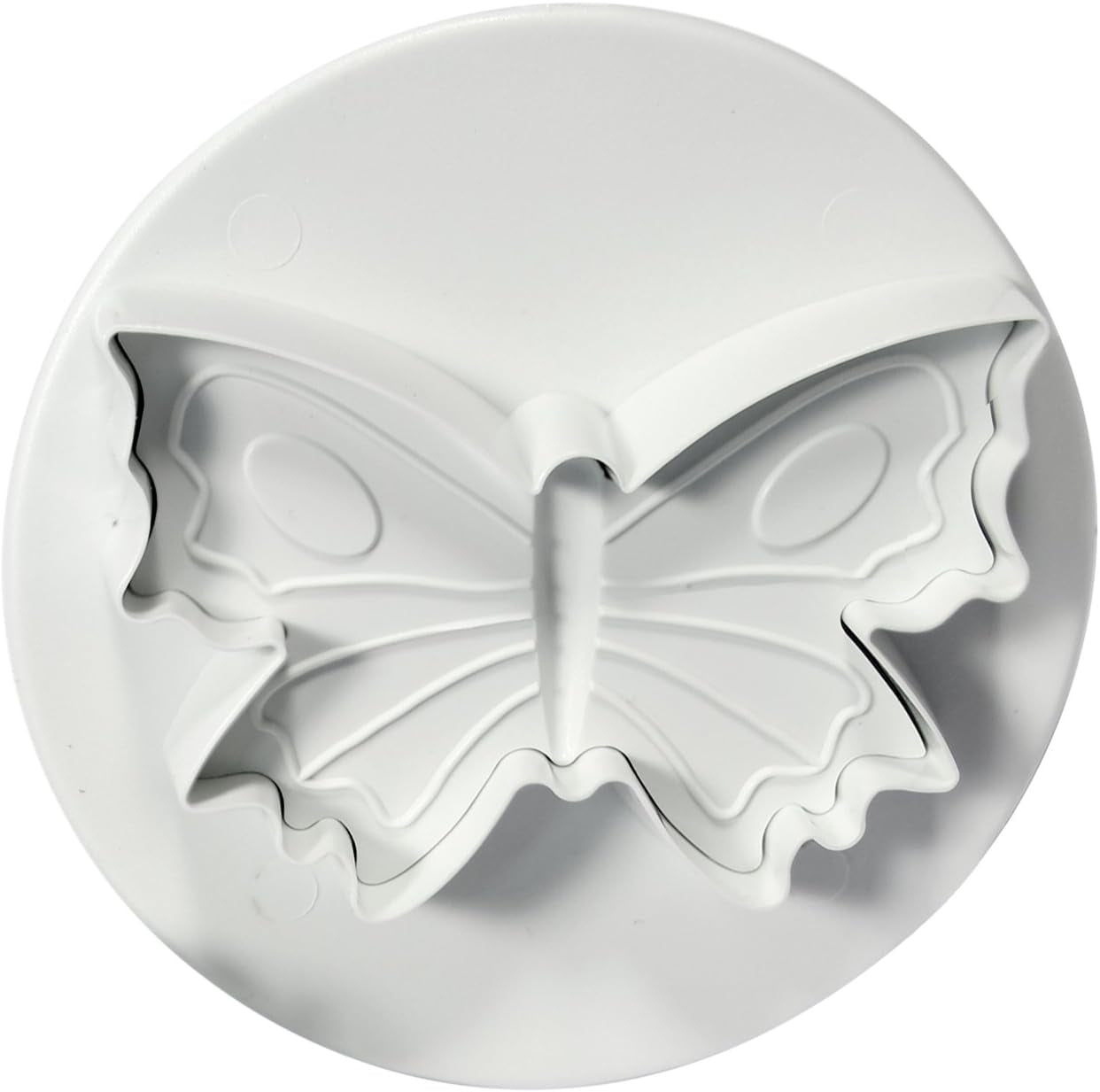 BU910 Cutter de embosare cu motiv fluture, format mic, mediu și mare, plastic, alb, 9 x 2 x 9 cm, 1 unitate