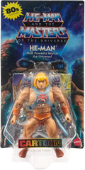 Masters of the Universe Origins Spielzeug, He-Man-Actionfigur aus der Cartoon-Kollektion, lebensgroß, ca. 14 cm großer Held mit Rüstung, 2 Schwertern und Mini-Comics HYD17 Actionfiguren Naty Shop