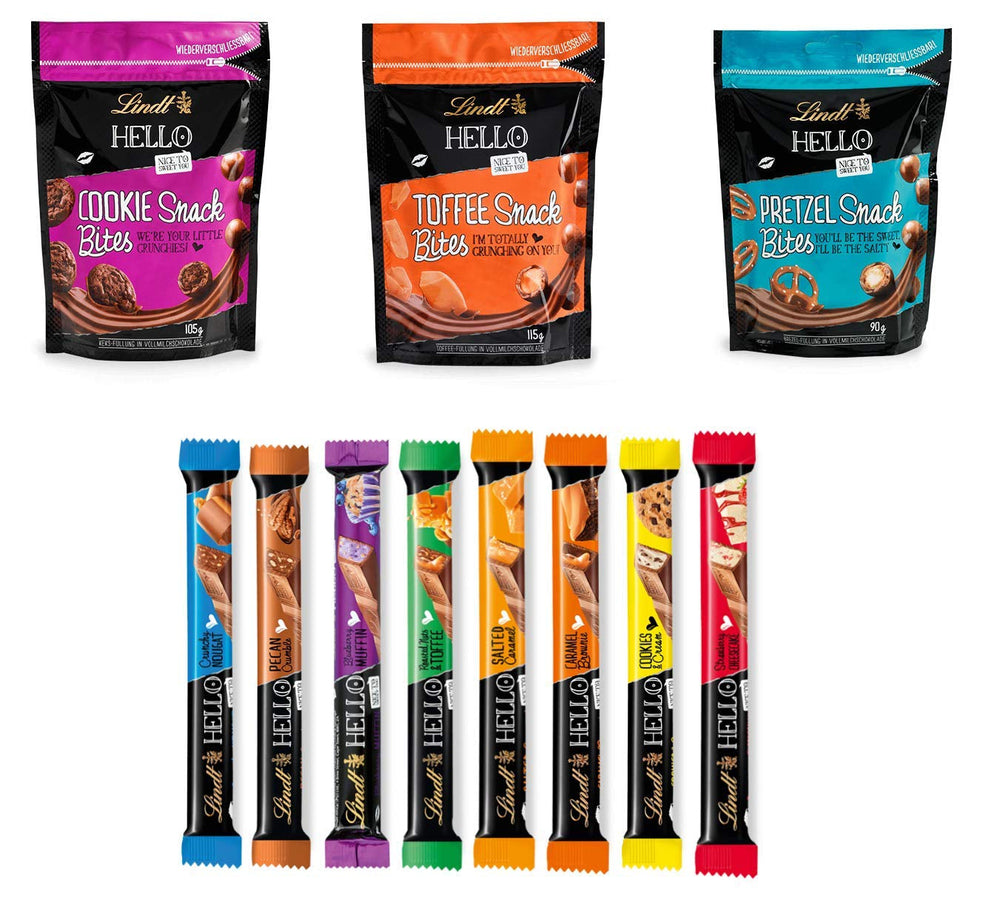 Set cadou praline Lindt cu ciocolată | 477g | 5 cutii de praline Lindt în variantele: Exquisite, Mini Praline, Cadou LINDOR, Mulțumire mică, Din inimă | Cadou praline | Cadou ciocolată