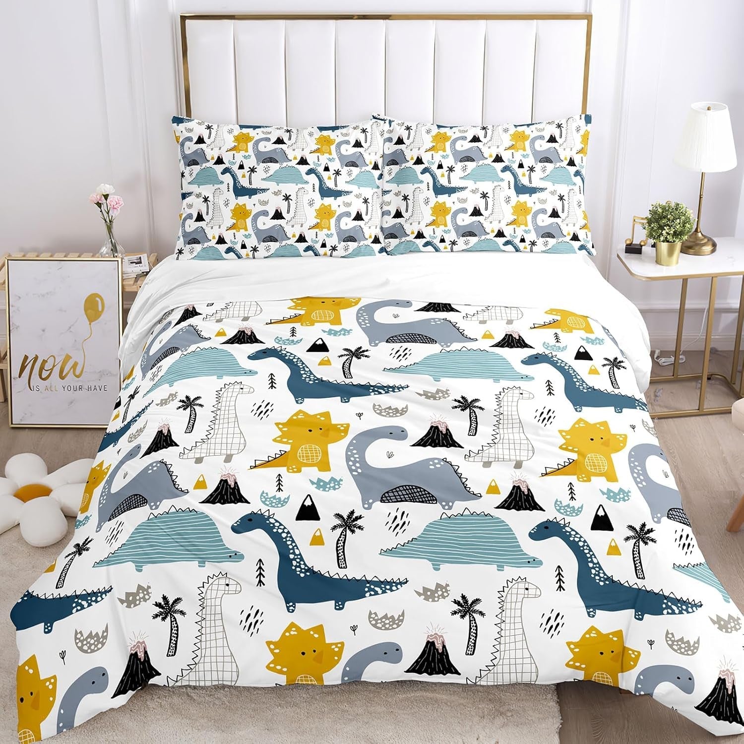 Lenjerie de pat pentru copii, Dinosaur Lenjerie de pat - copii Naty Shop A-2 220 X 240 Cm