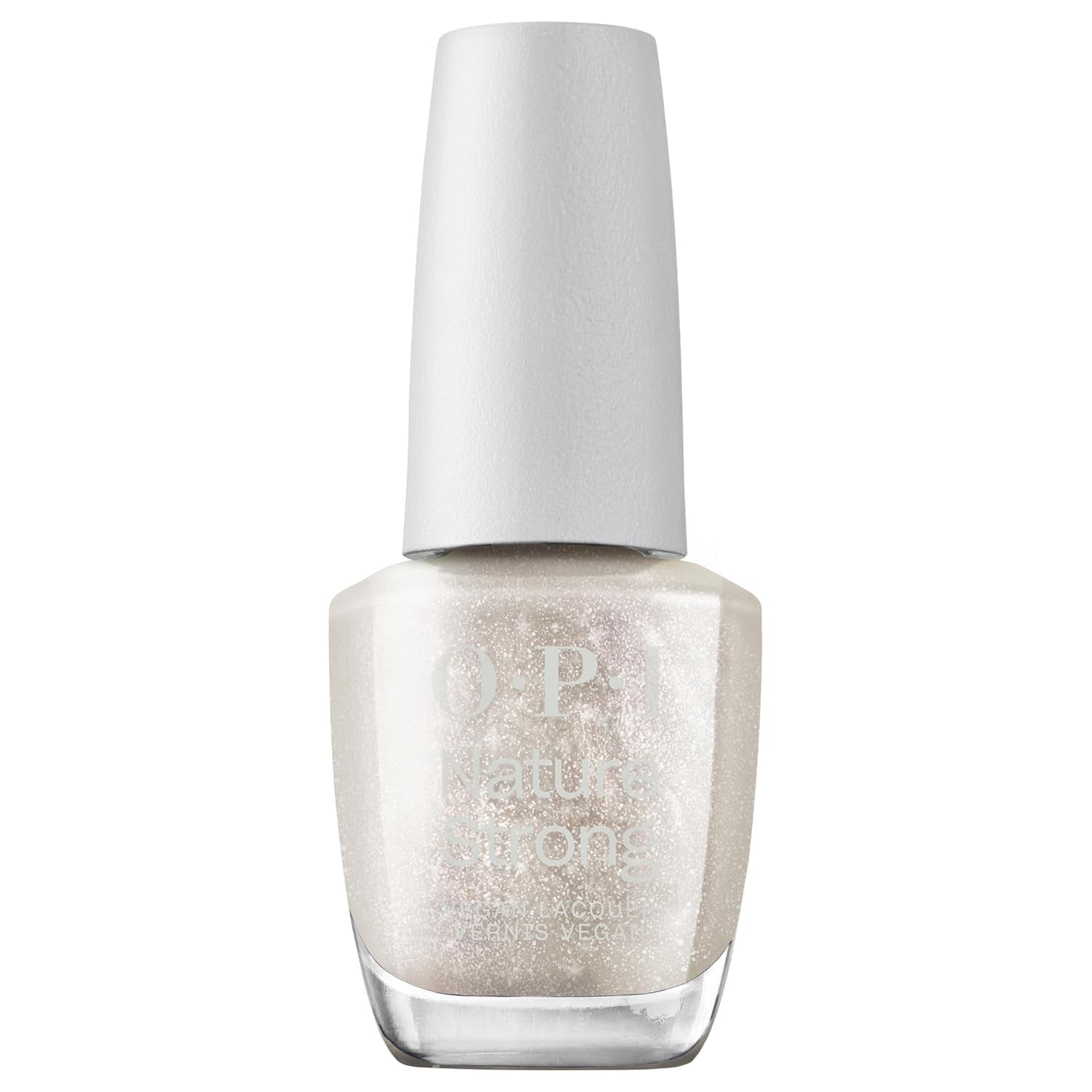 OPI Nature Bright Glitter & Shimmer – ojă de lungă durată cu o formulă vegană, inovatoare, care conține ingrediente naturale – pentru unghii strălucitoare