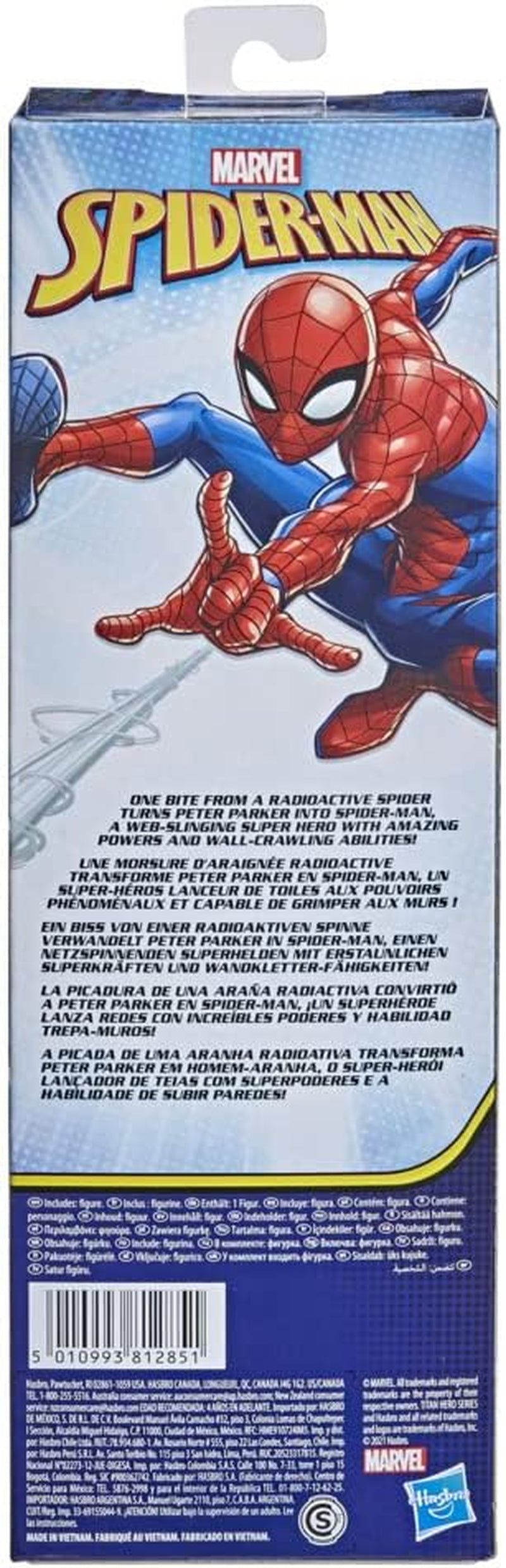 Marvel Titan Hero Series Spider-Man-Actionfigur, 30 cm großer Superheld mit beweglichen Gliedmaßen, kompatibel mit anderen Spider-Man-Spielzeugen für Kinder ab 5 Jahren. Actionfiguren Naty Shop