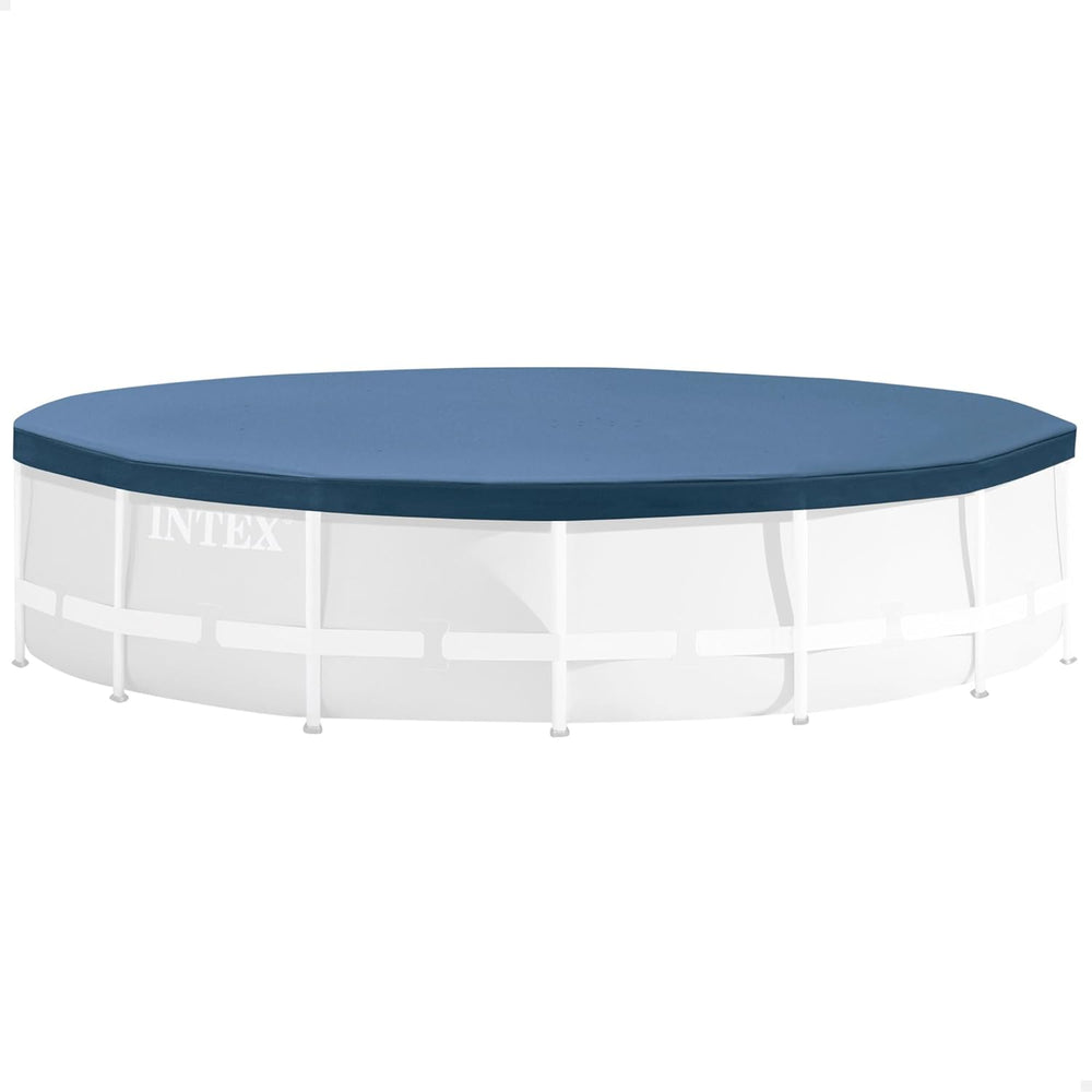 Prelată rotundă pentru piscină Intex 28031 - Prelată pentru piscină - Ø 366 cm - Pentru piscine cu cadru metalic și prismatic, Albastru închis
