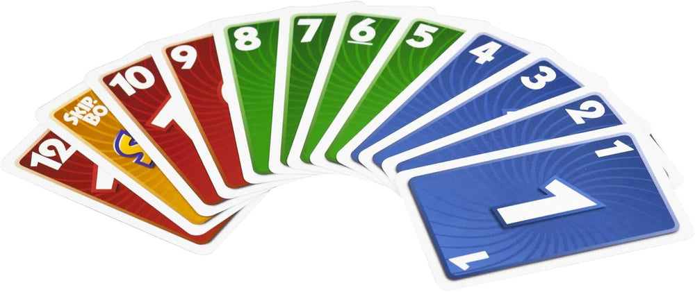 Mattel Games Skip-BO, Familienkartenspiel, perfekt als Kinderspiel, Reisespiel oder Erwachsenenspiel, Brettspiel, für 2–6 Spieler, ab 7 Jahren, 52370