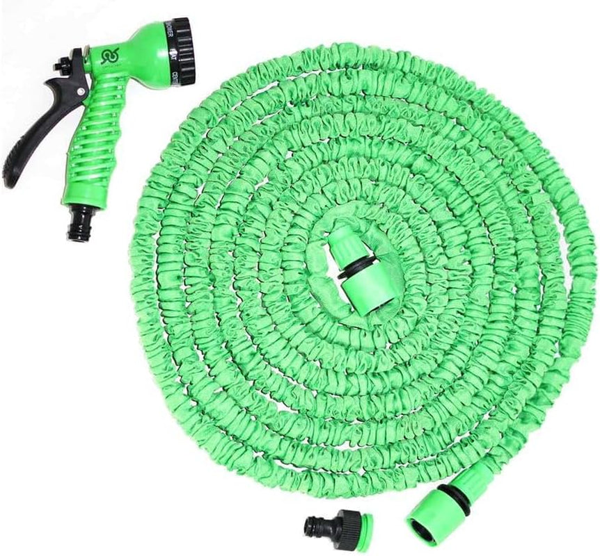 Furtun de grădină extensibil de 60 m cu 7 funcții pentru curățare impermeabilă