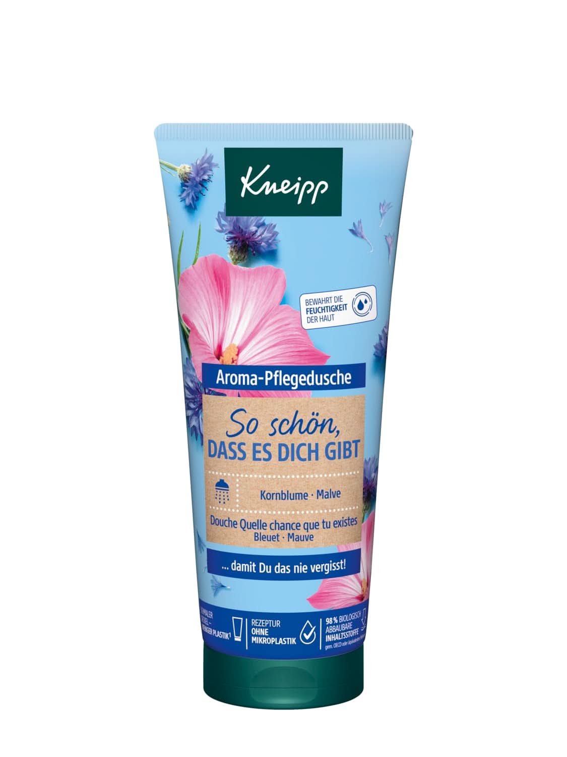Kneipp Aroma, aromatisches Duschgel mit natürlichen Extrakten aus Heidelbeere, Malve und natürlichem Pflegeöl, 200 ml Dusche und Bad Naty Shop