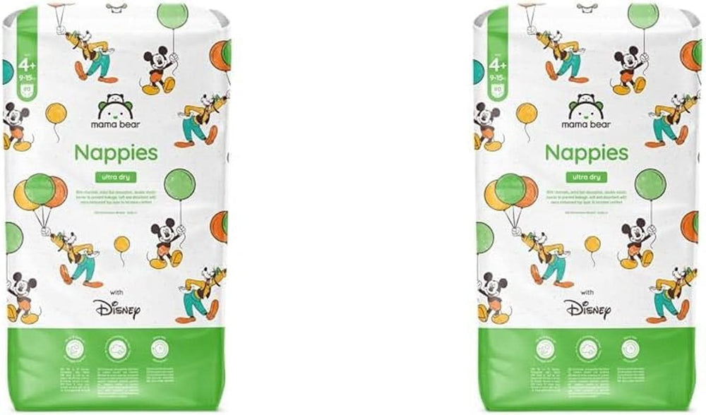 Windeln Mama Bear Disney Ultra Dry Größe 4 (8-14 kg), weiß, 84 Stück (1 Packung)
