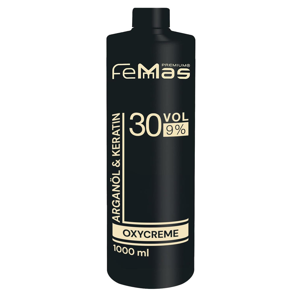 FemMas Oxycreme in 6% 1000 ml I Agent oxidant pentru colorarea și vopsirea părului I Aplicare ușoară și fixare optimă I Dezvoltator pentru rezultate uniforme în calitate de salon I Dezvoltator pentru colorarea părului Vopsea pentru par Naty Shop 9 1 litru (1 pachet)