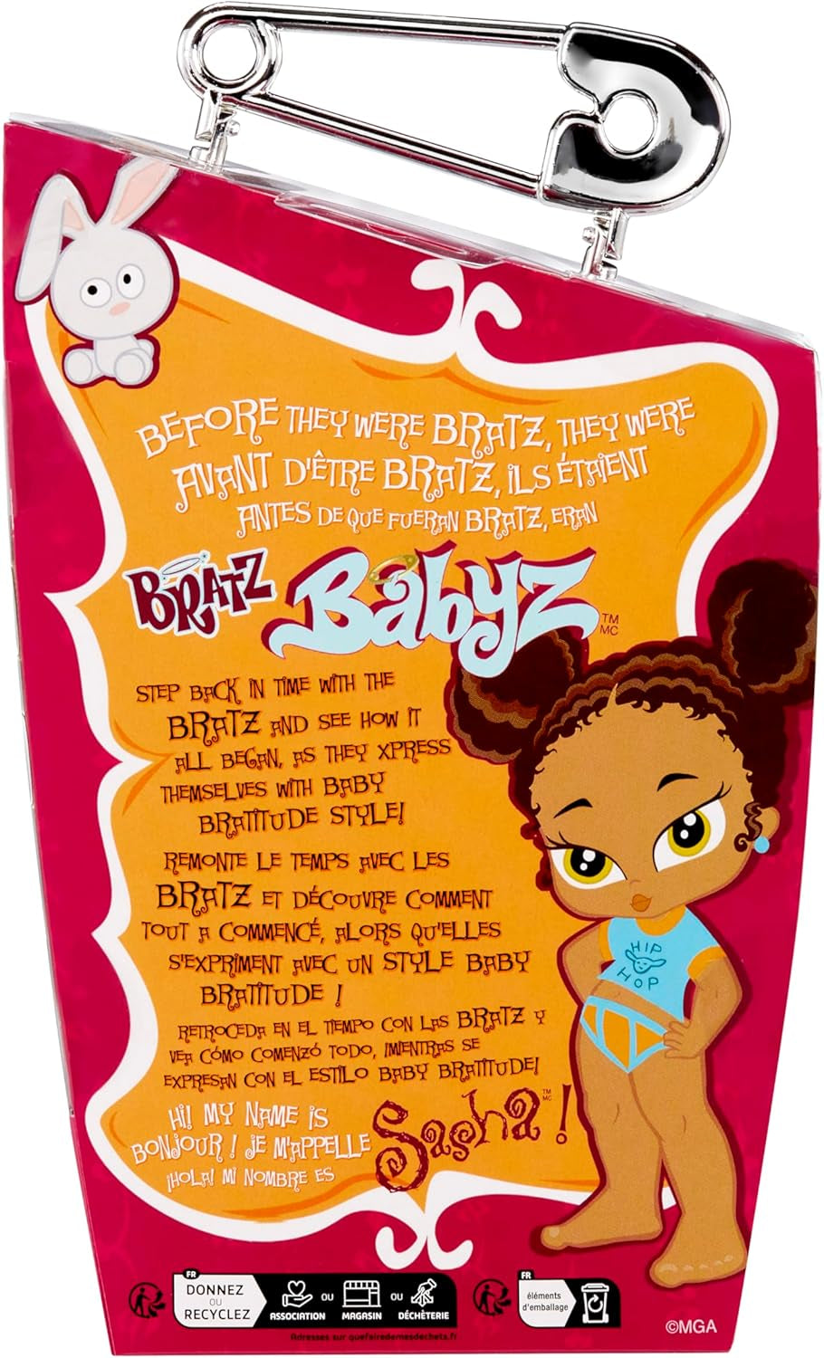 Bratz Babyz Sammlerpuppe - Sasha - mit Echter Mode und Haustier - Kinderspielzeug - Ideal ab 6 Jahren