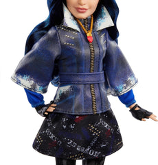 Mattel Los Decendientes, muñeca Evie, la Isla de los Perdidos, décimo Aniversario, conjunto, accesorii și articulații Flexibles, inspirație în film, JFG75