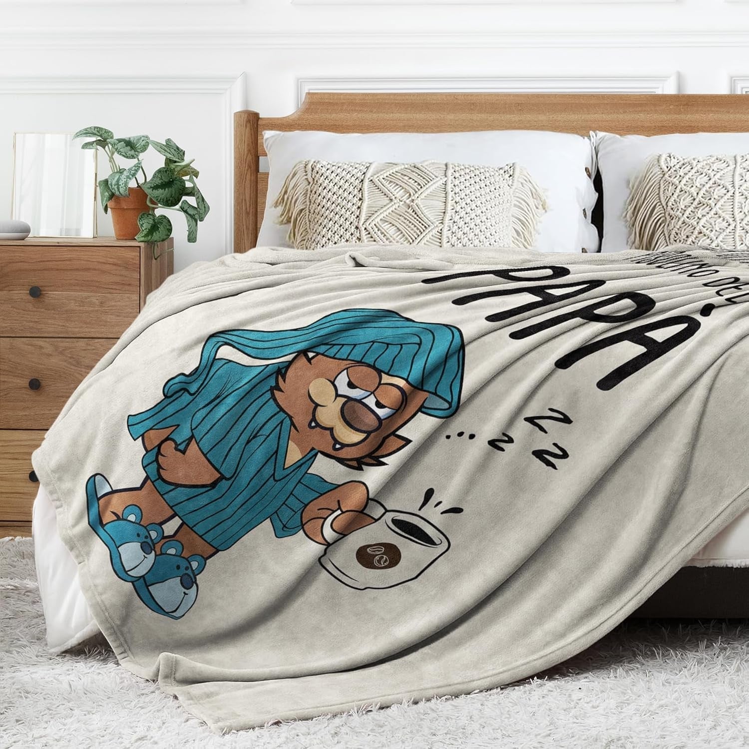 Musaecoin cadou tată, cadou tată ziua de naștere, idei de cadouri pentru tata, cadouri pentru tata, 50-60 inch flanel pătură, cadou de Crăciun pentru tata, cadou de Ziua Tatălui Paturi si Cuverturi musaecoin