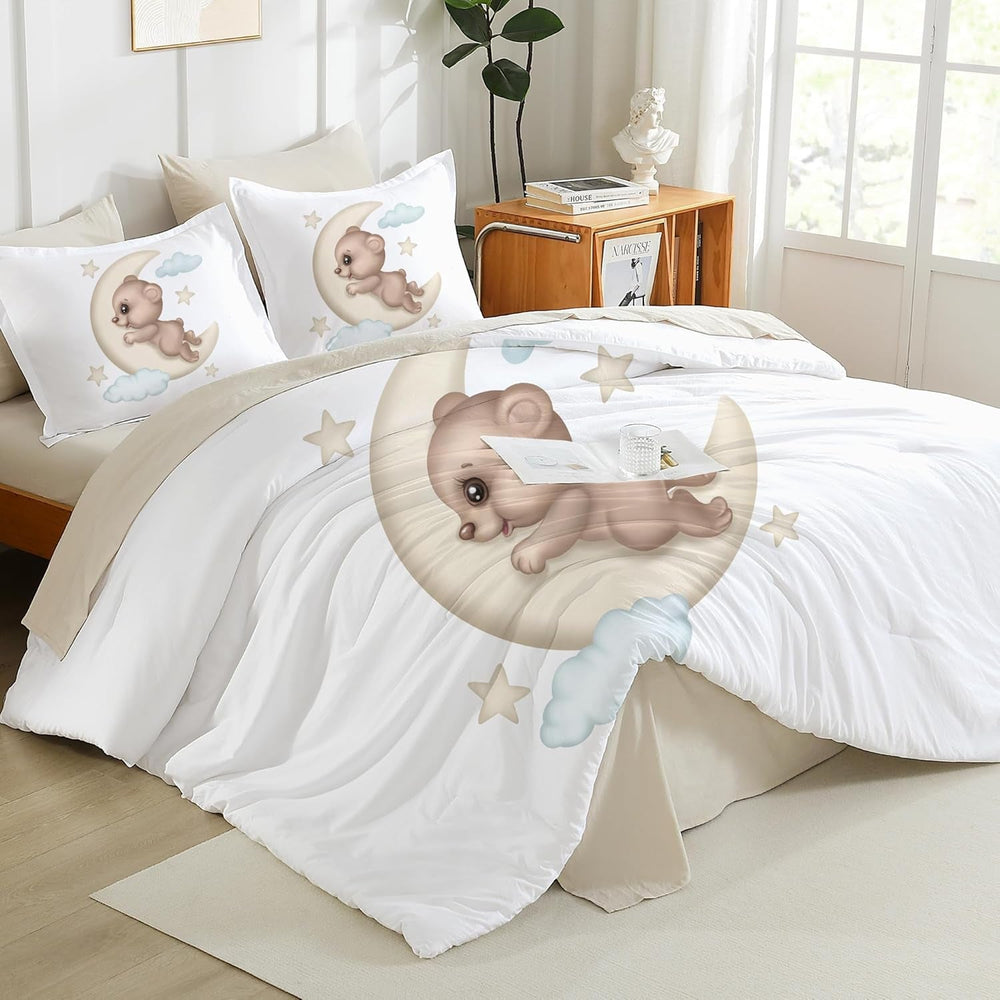 Bettwäsche für Kinder, verschiedene Größen und verschiedene Zeichentrickfiguren. Bettwäsche – Kinder Naty Shop Teddybär 135 x 200 cm + 80 x 80 cm