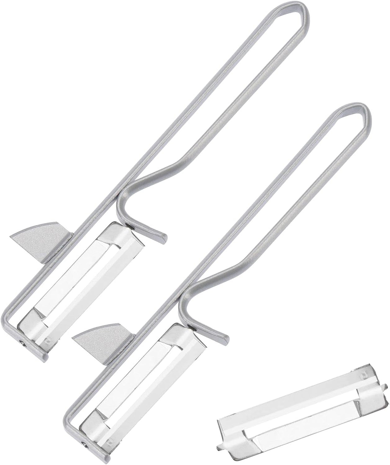 Westmark 106122E1 Peeler, lamă din oțel cromat, inoxidabil Peeler Naty Shop Steel, 2 Stk.+ Ersatzklinge