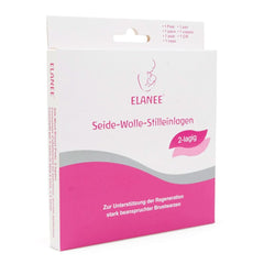 ELANEE Stilleinlagen aus Seidenwolle (2 Lagen) - Handwaschbare Stilleinlagen - Sanft für stark strapazierte Brustwarzen Zubehör Essen und Stillen Bebe Naty Shop